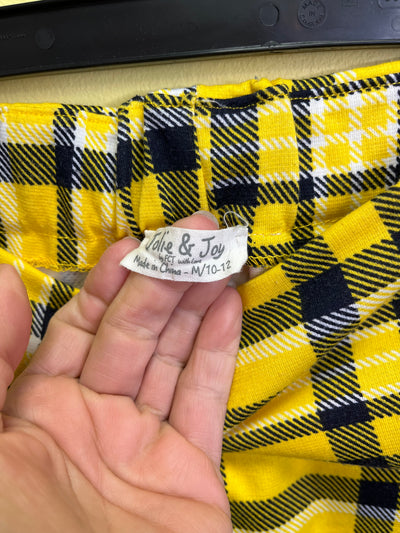 Girls 10/12 Yellow Plaid Skirt