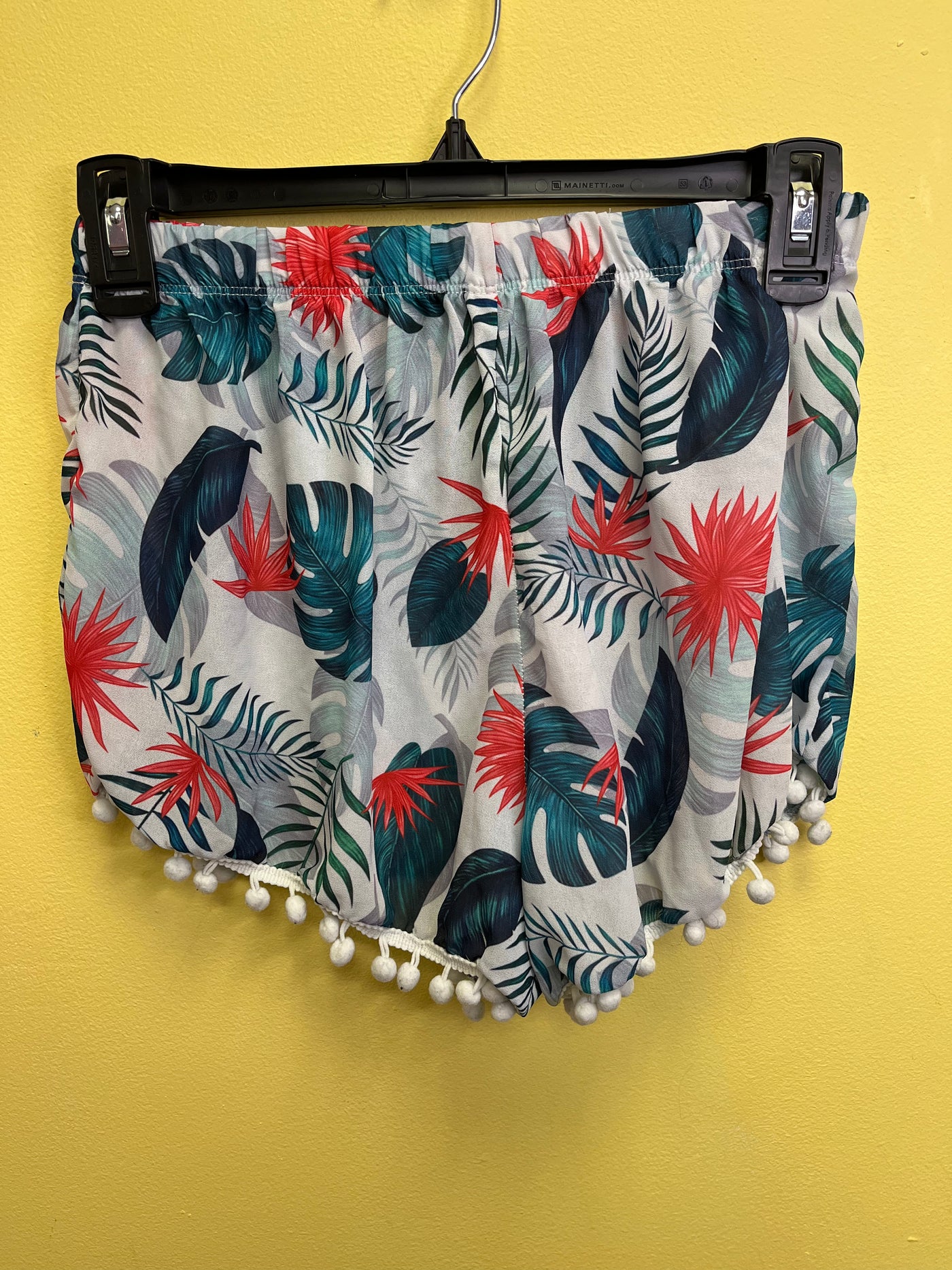 Girls Youth Large Flowers and Leaves Shorts