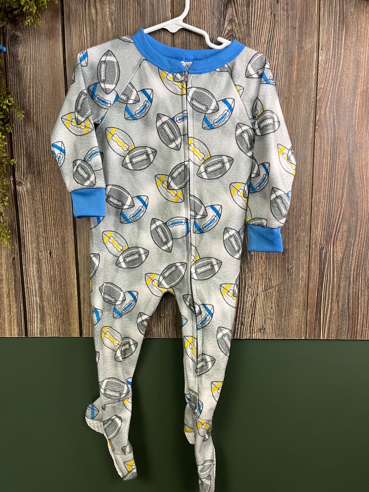 Boys 18 mo Football Fleece Sleeper