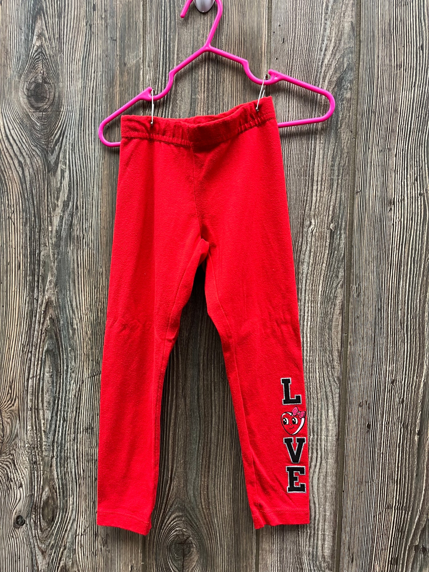 Girls 4/5 LOVE Pants with Hearts