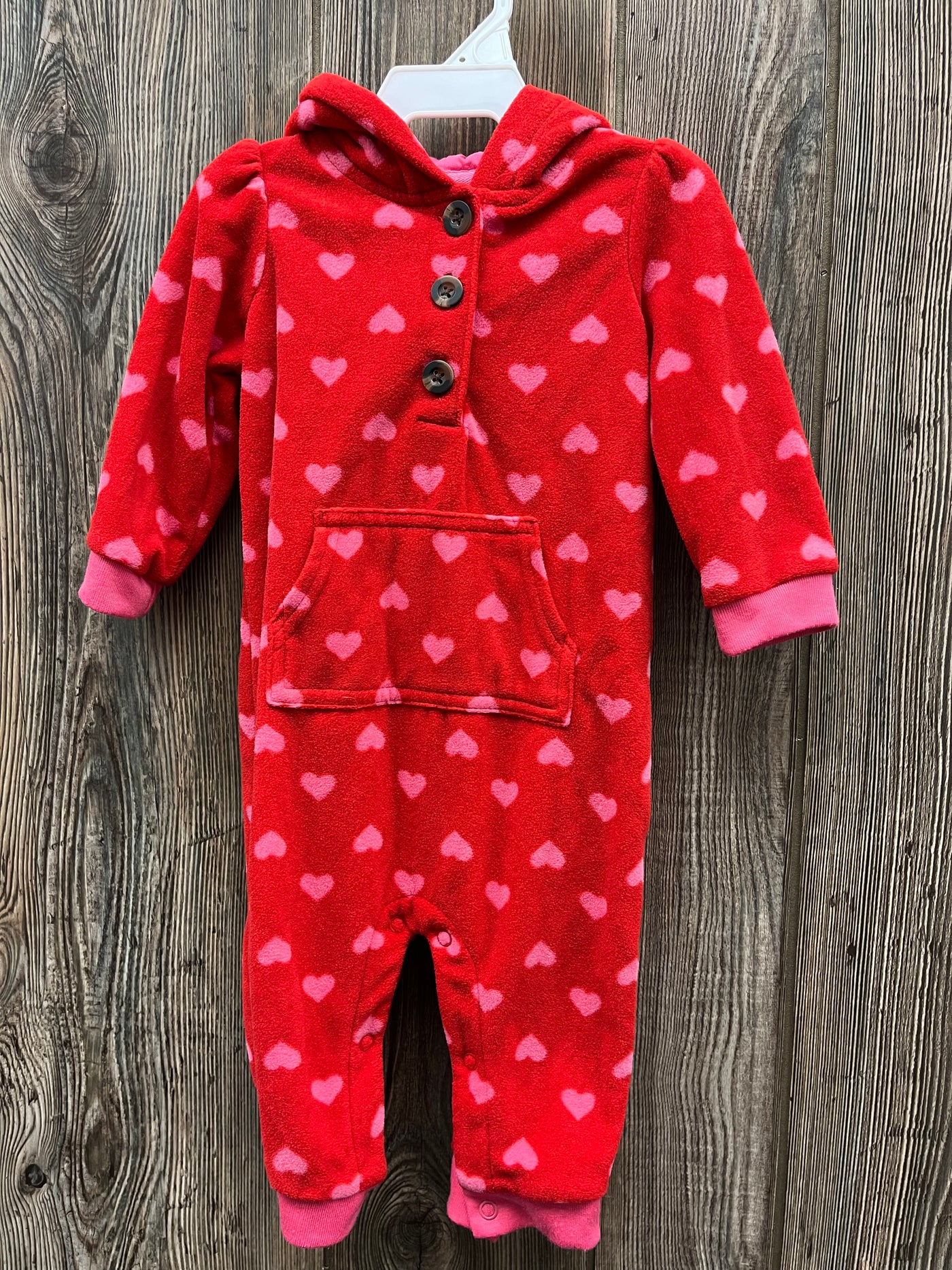 Girl 6 mo Red Outfit with a Hearts