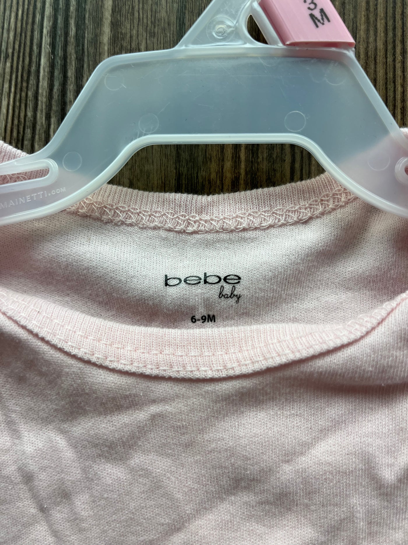 Girl 6-9 mo Light Pink Bebe Onesie