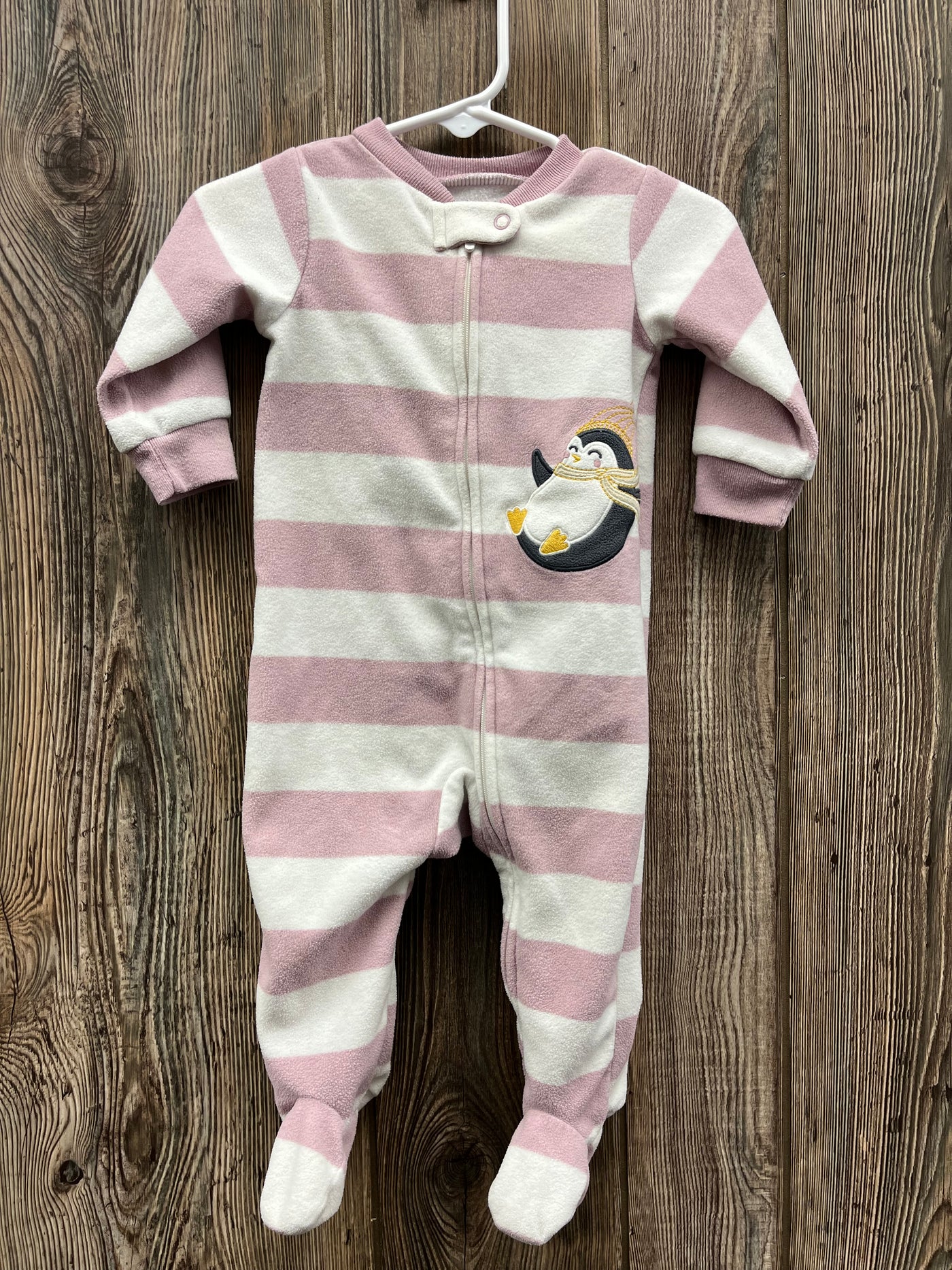 Girls 6 mo Penguin Fleece Sleeper