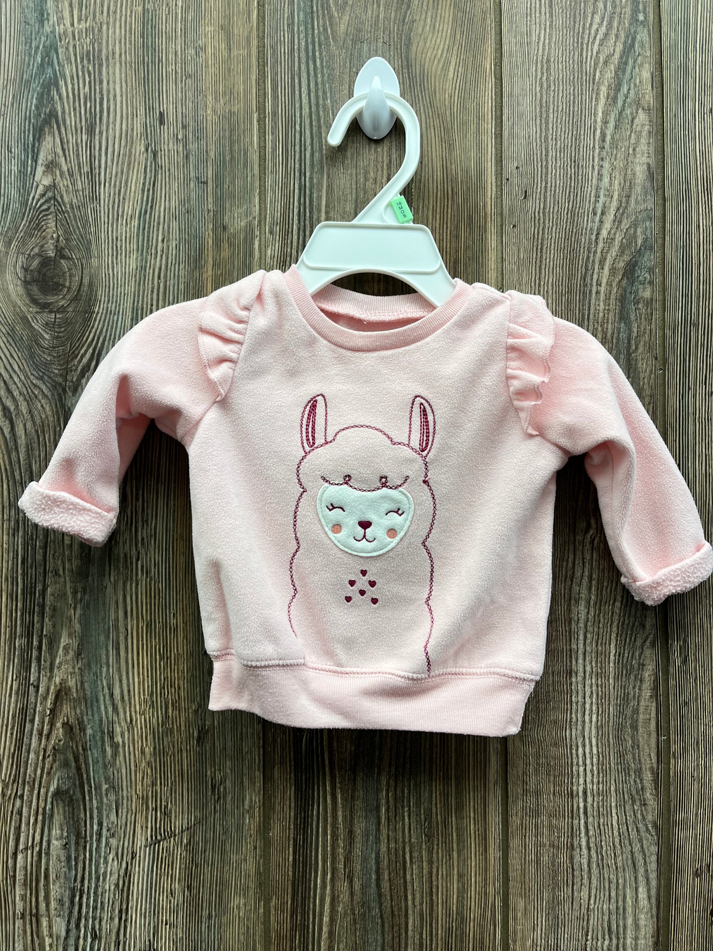 Girls 0-3 mo Llama Sweatshirt