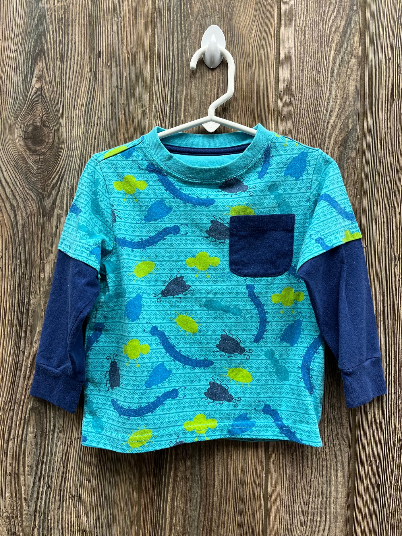 Boys 2T Bugs Long Sleeve Top