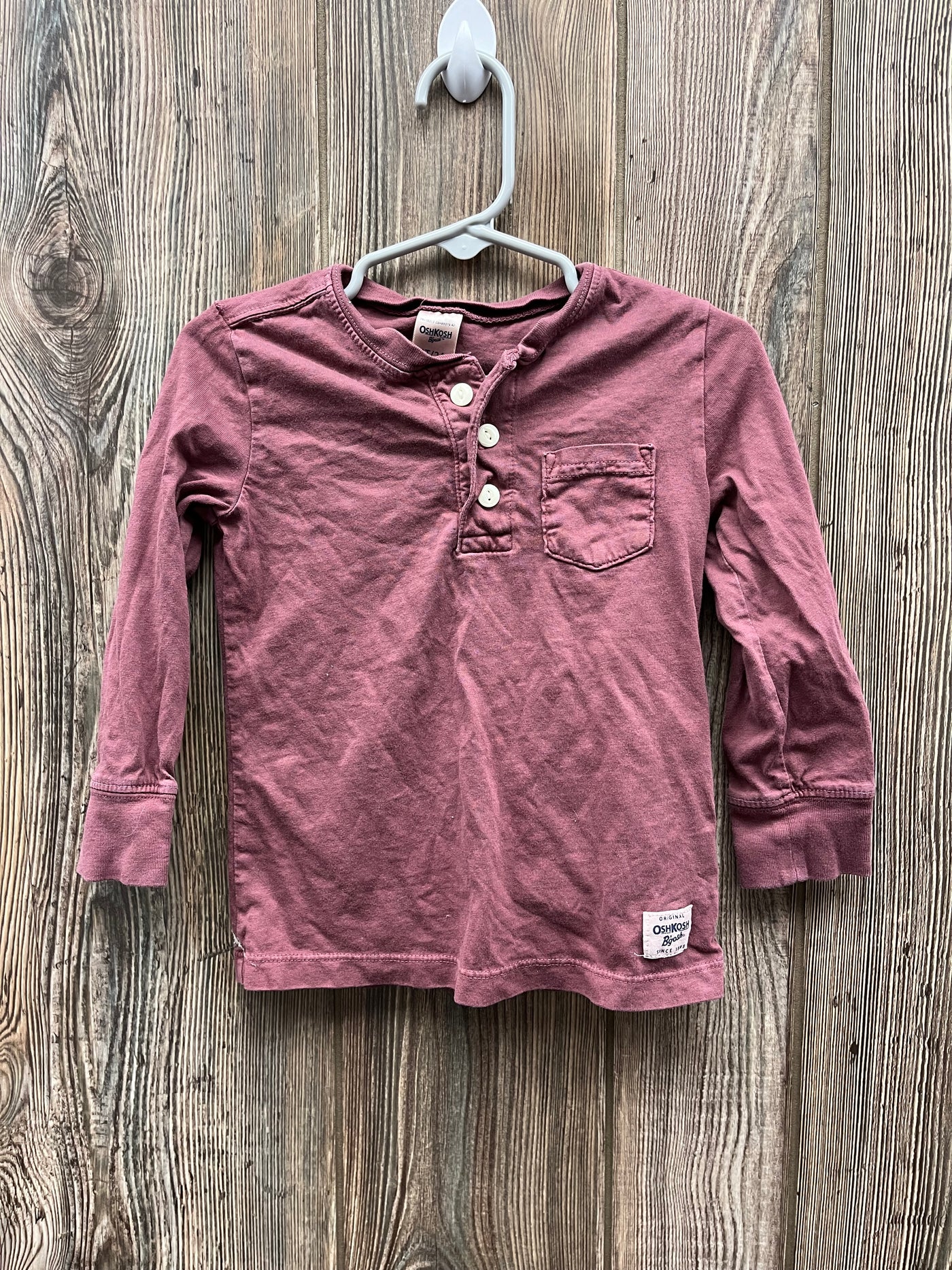 Boys 2T Maroon Long Sleeve Top