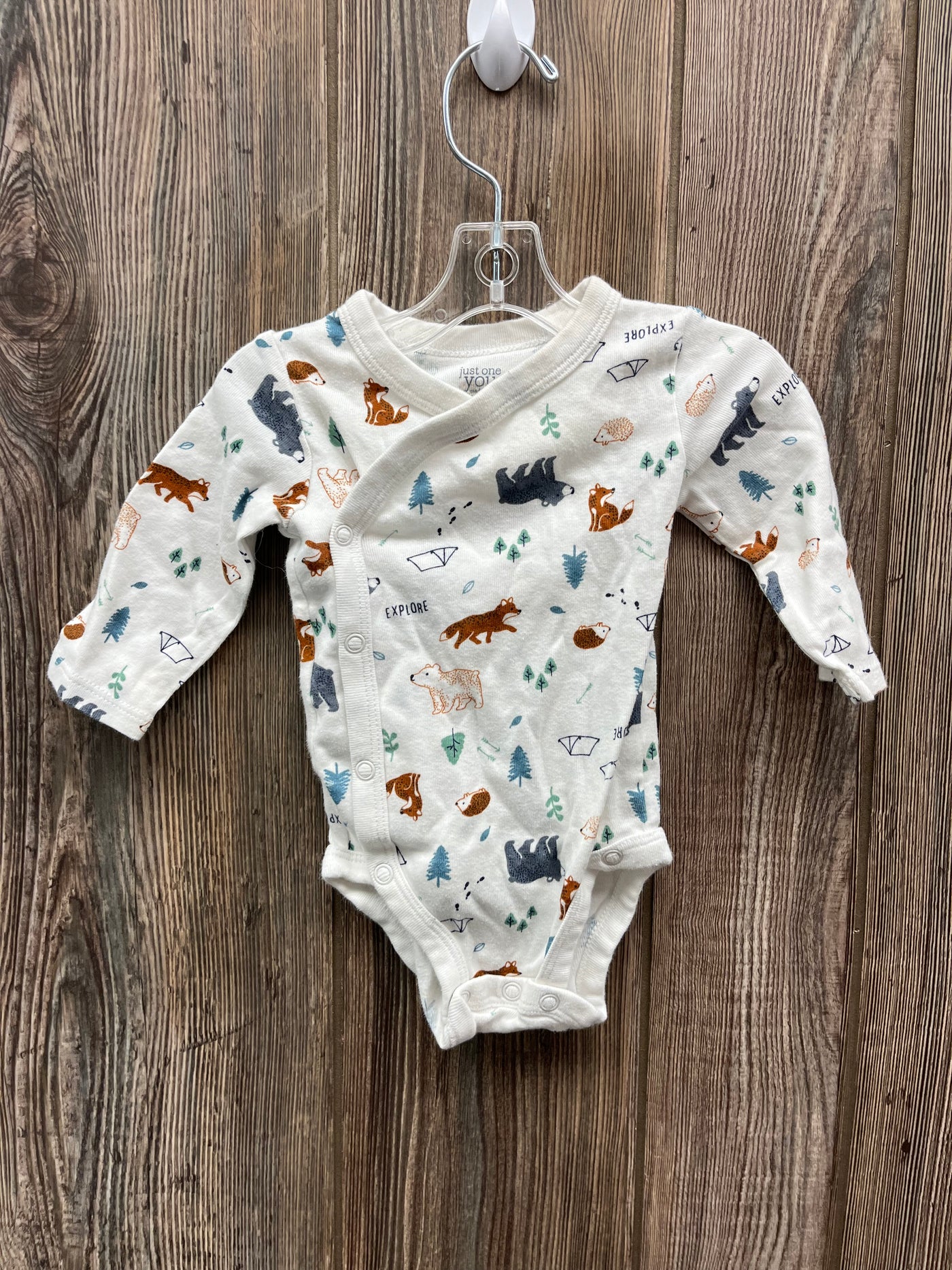 Boys 3 mo Forest Animals Onesie