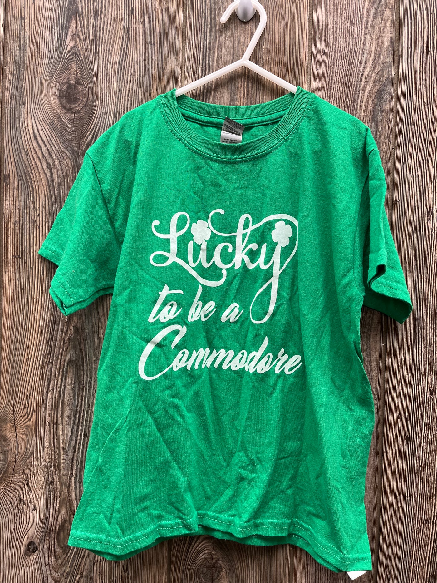 Boys Youth Medium Lucky to be a Commodore Shirt