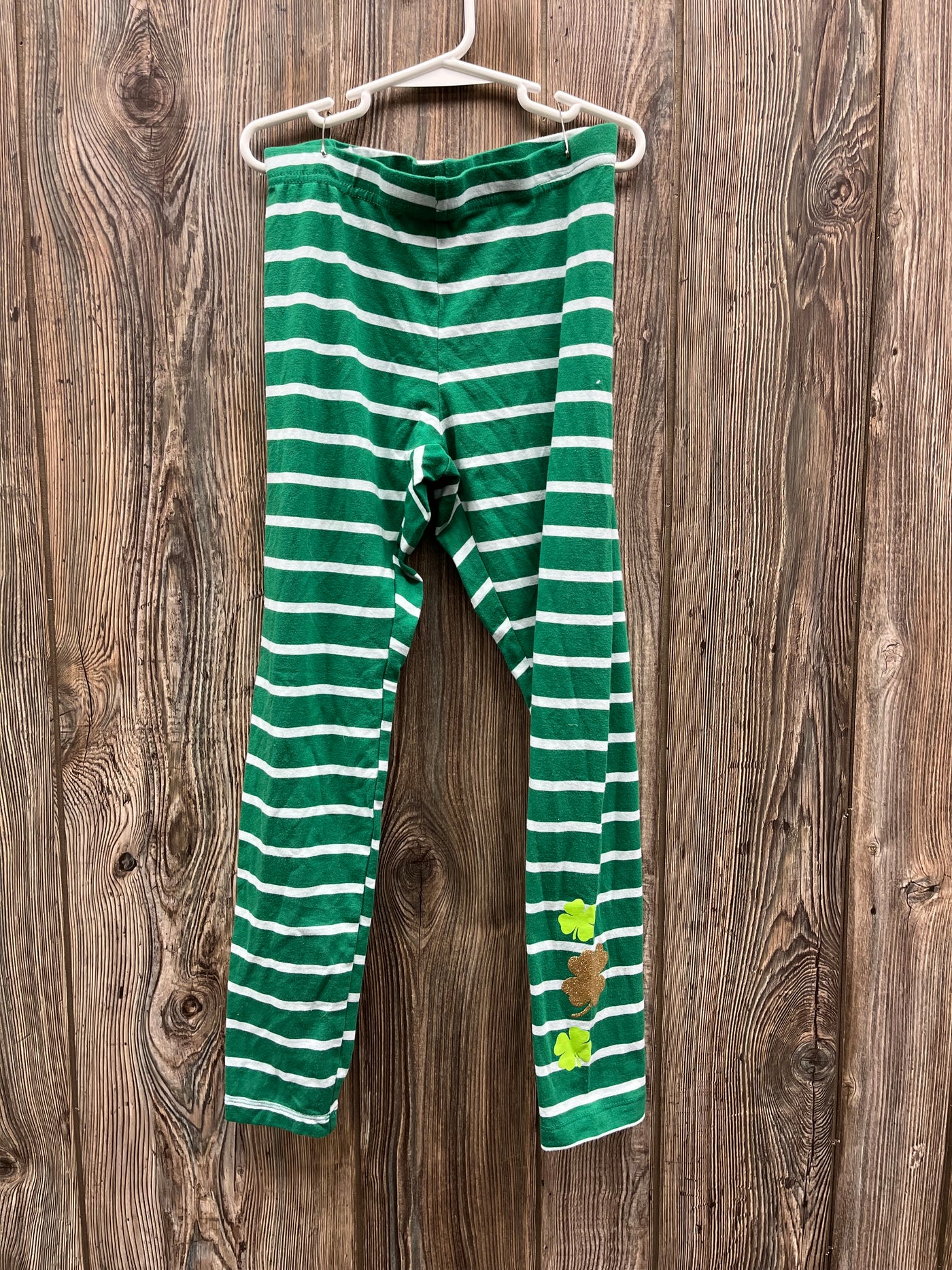 Girl 10/12 Green Pants with Shamrocks