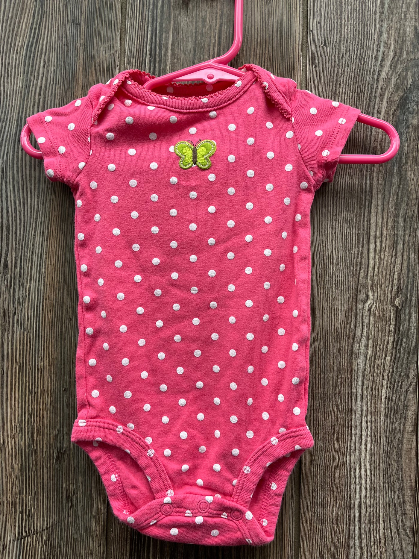 Girl 6 mo Butterfly Onesie