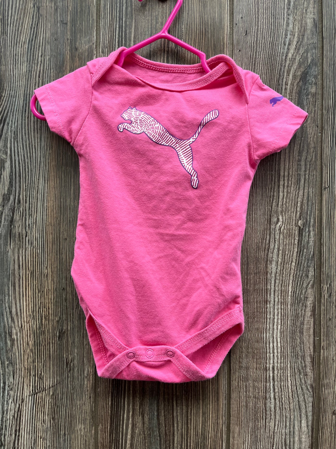 Girl 3-6 mo Pink Puma Onesie