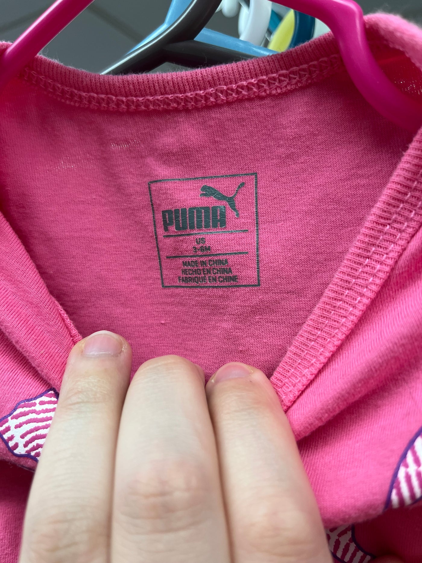 Girl 3-6 mo Pink Puma Onesie