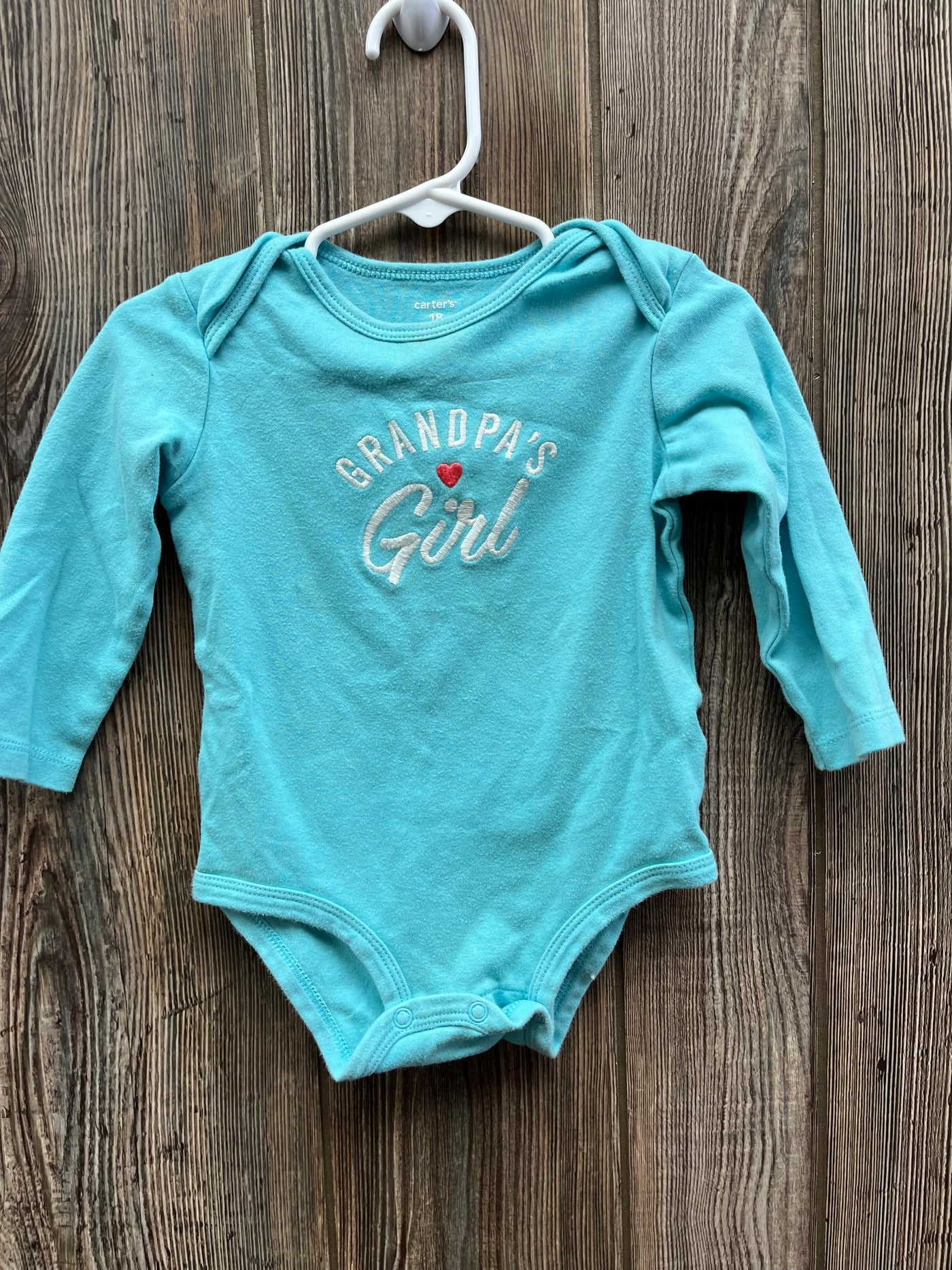 Girl 18 mo Blue Long Sleeve Onesie Grandpas Girl