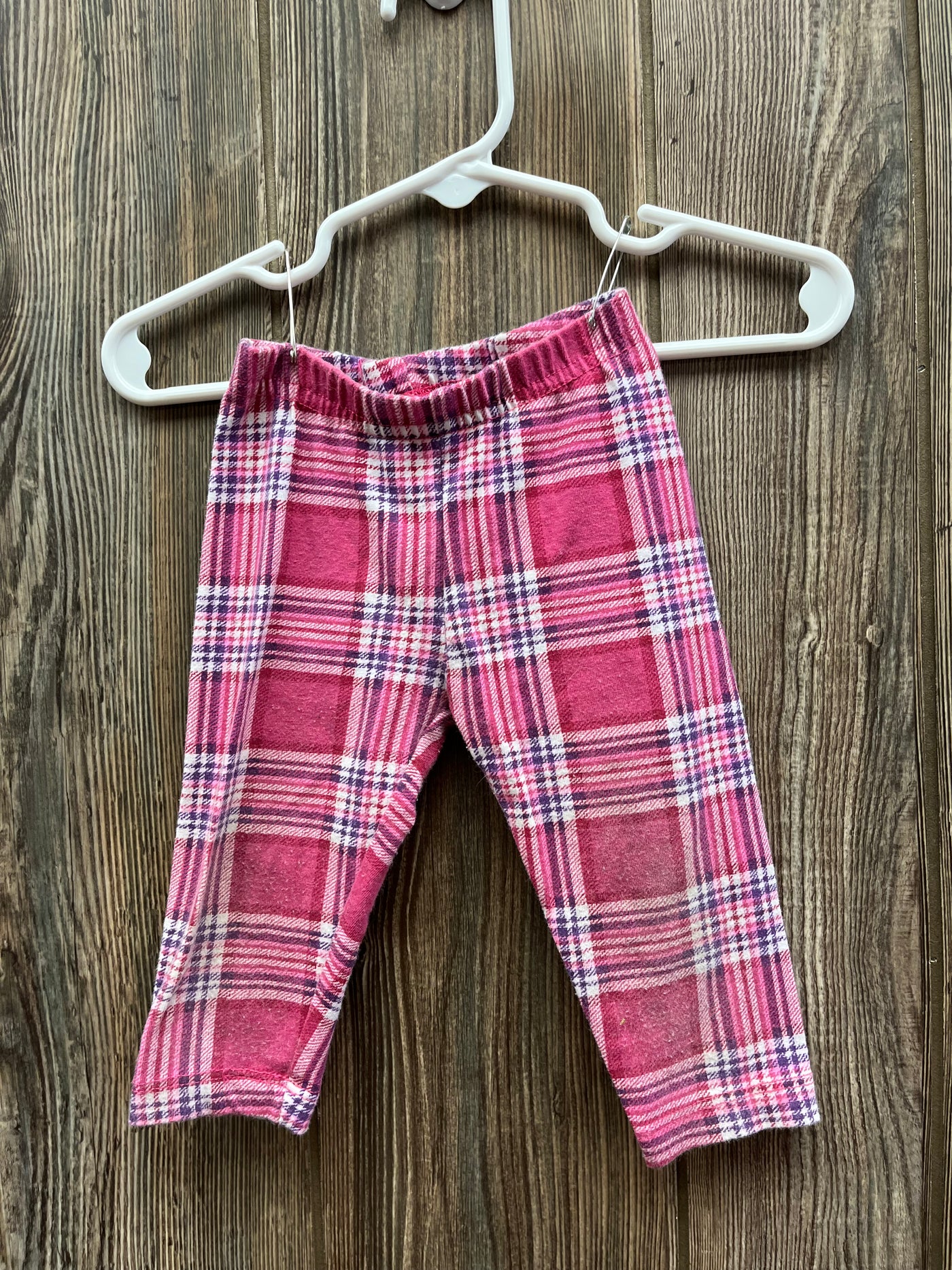 Girls 12 mo Pink Checked Pants