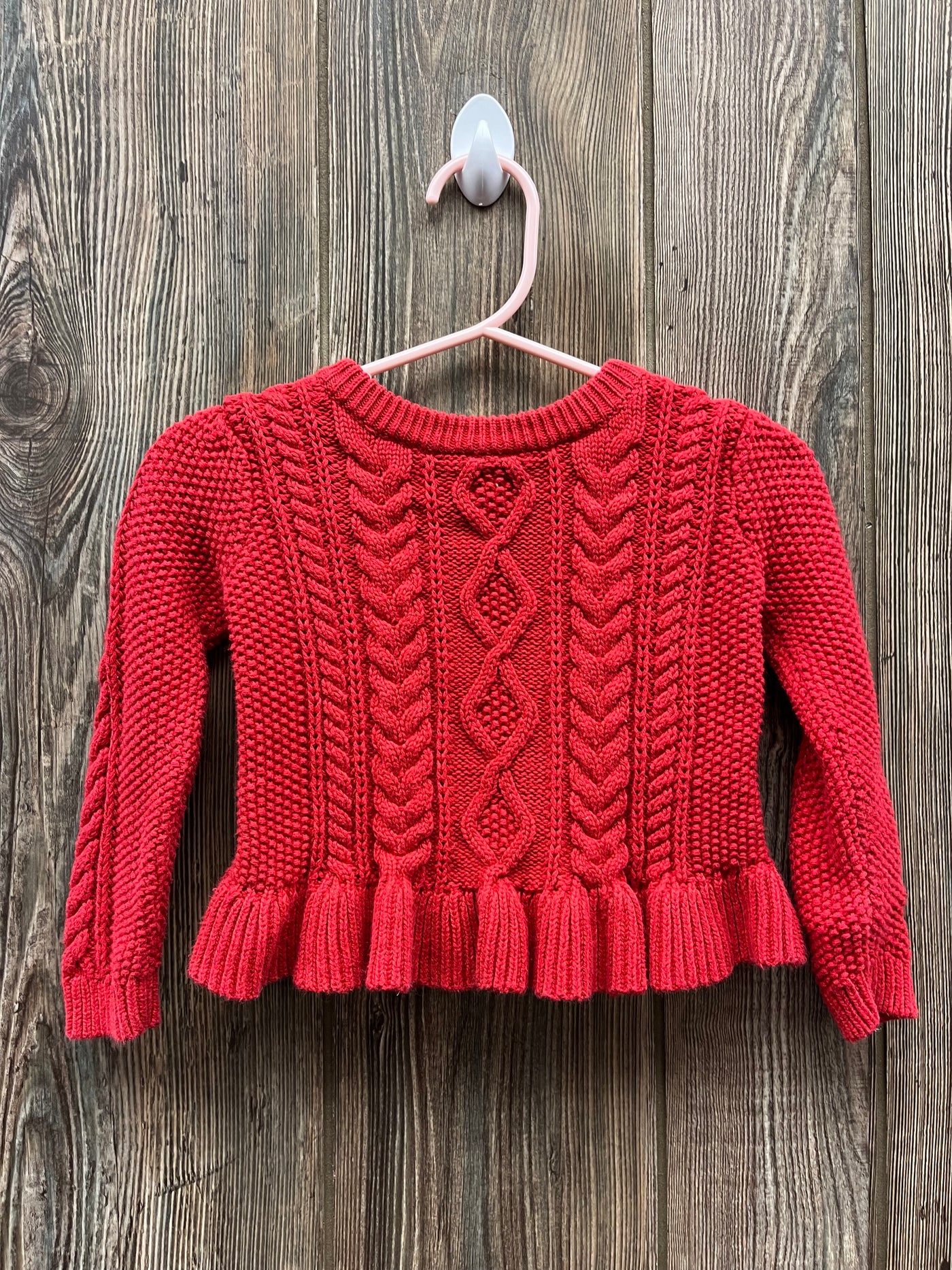 Girls 12-18 mo Red Sweater