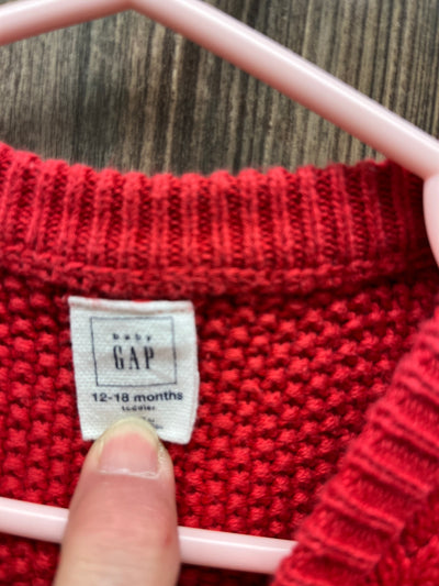 Girls 12-18 mo Red Sweater