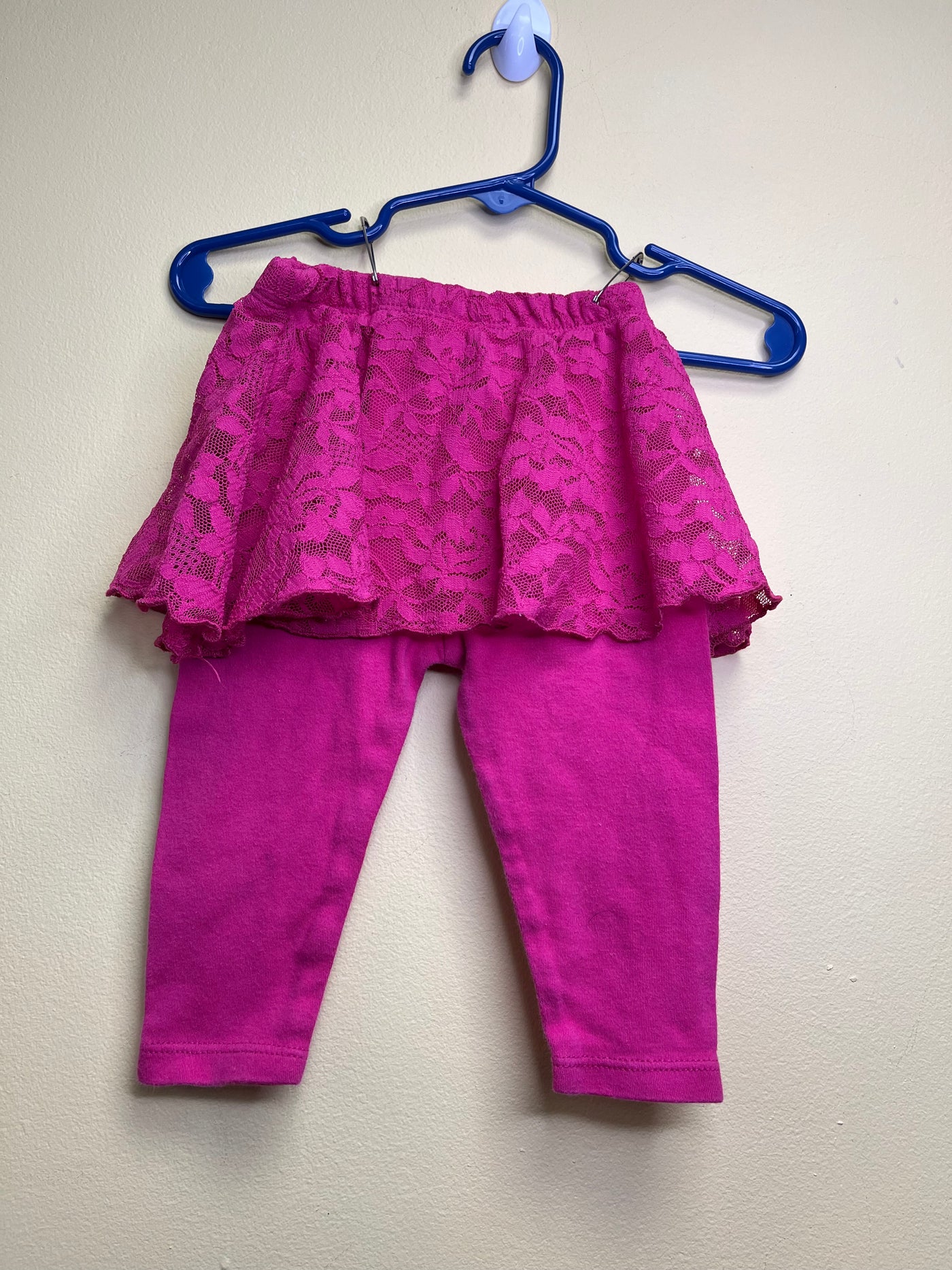 Girls 6-9 mo Pink Pants with Attached Skirt