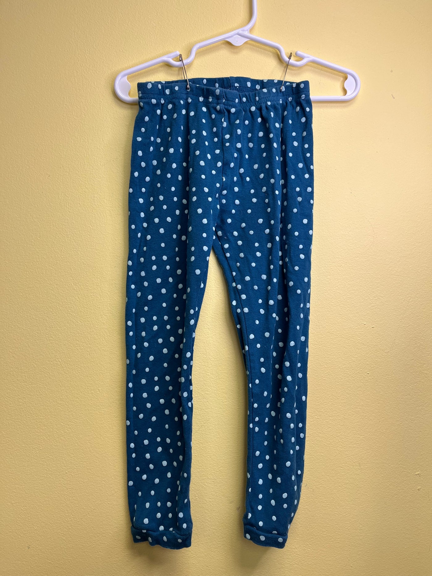 Girls 4T Blue Polka Dot Pants Leggings