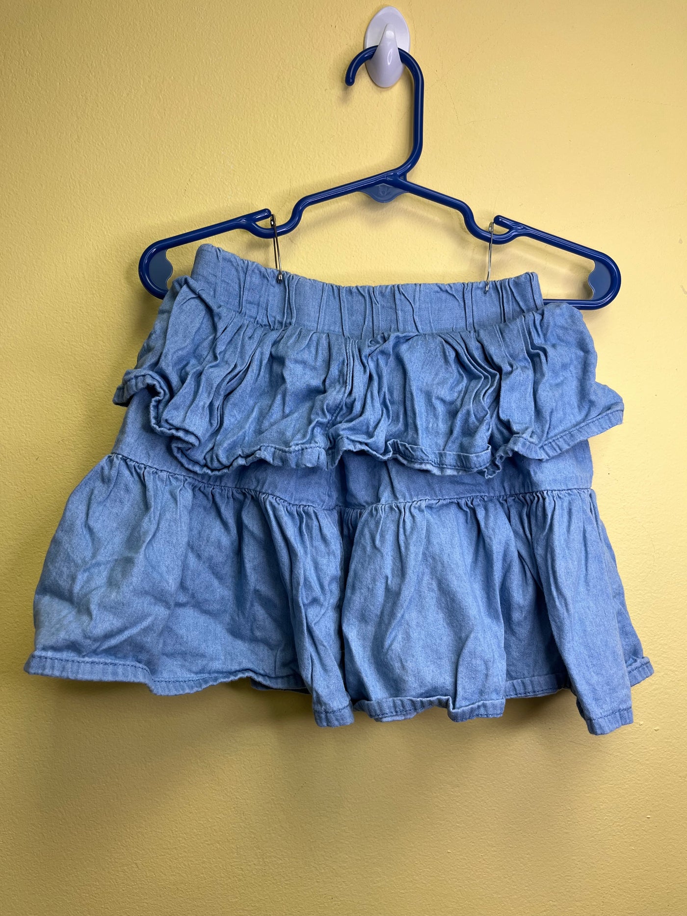 Girl 3T Denim Ruffle Skirt