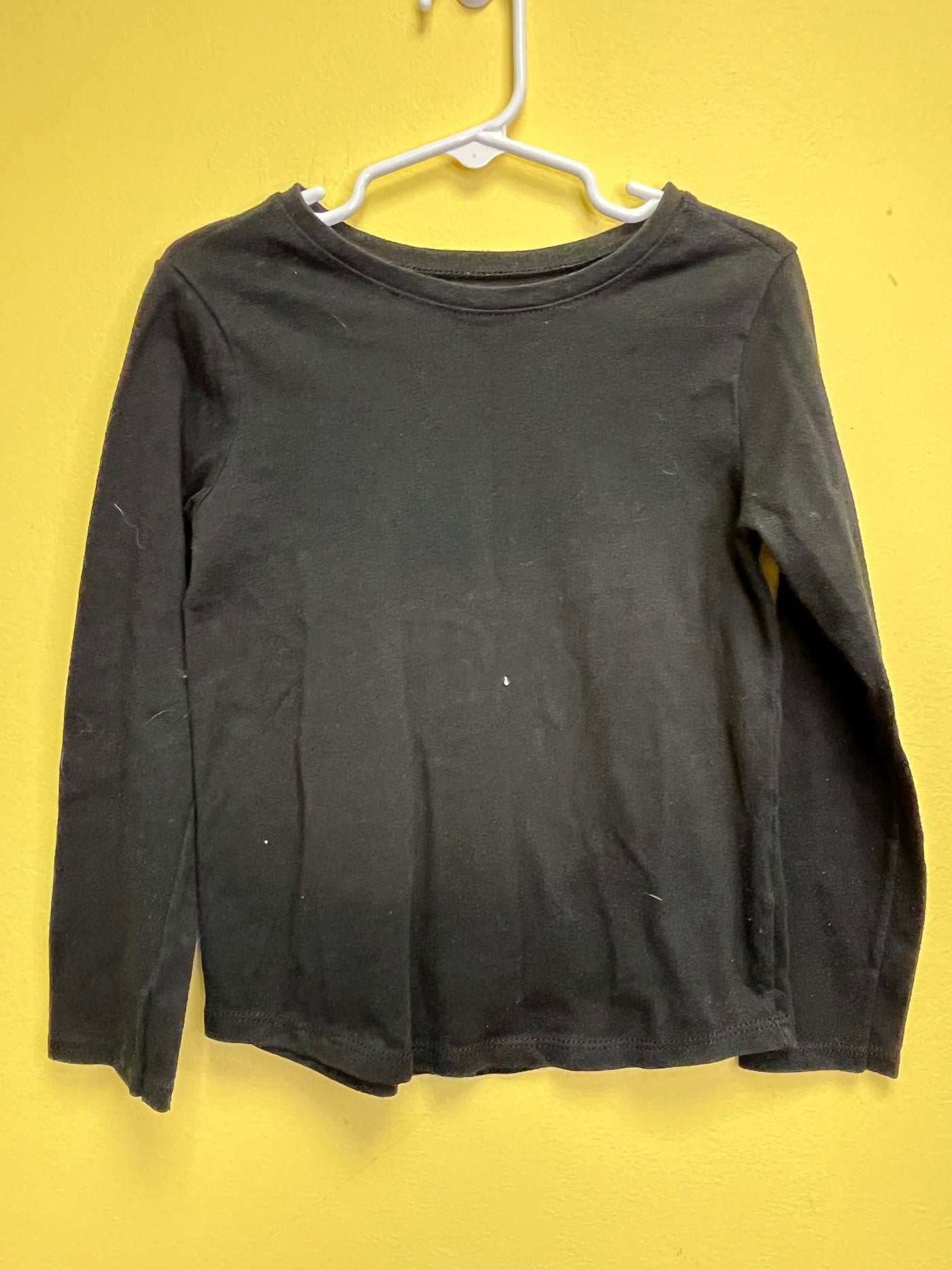 Girls 5T Black Basic Long Sleeve Shirt