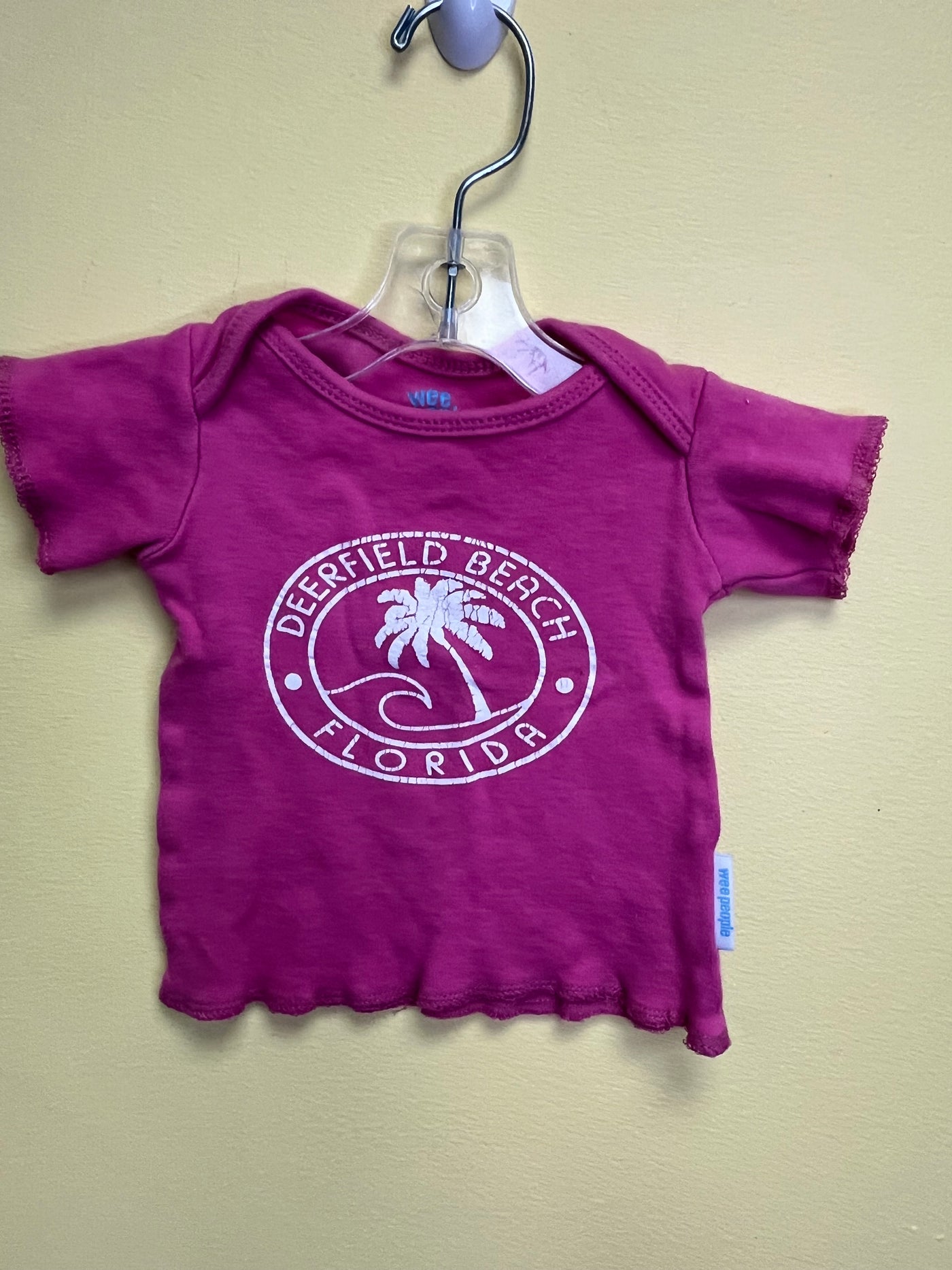 Girl 6 mo Pink Short Sleeve Florida Top