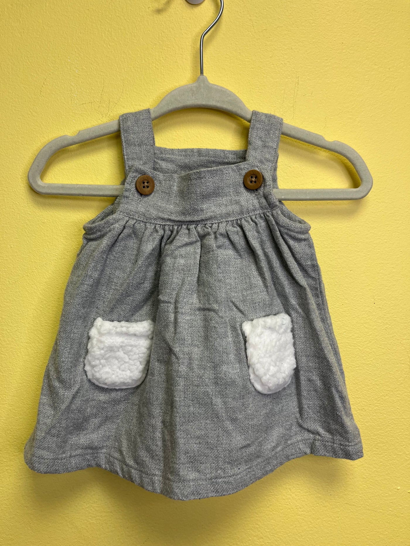 Girl Newborn Gray Dress