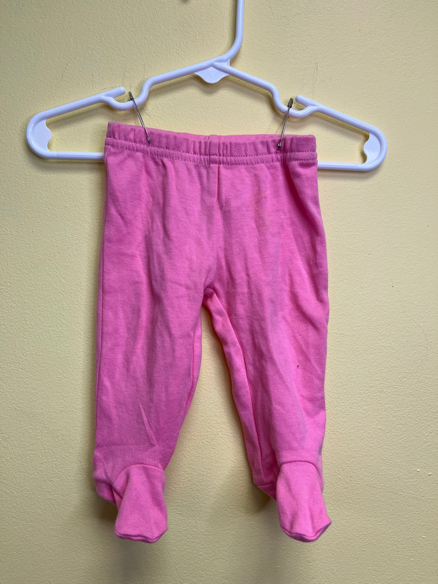 Girl Newborn Pink Footed Pants