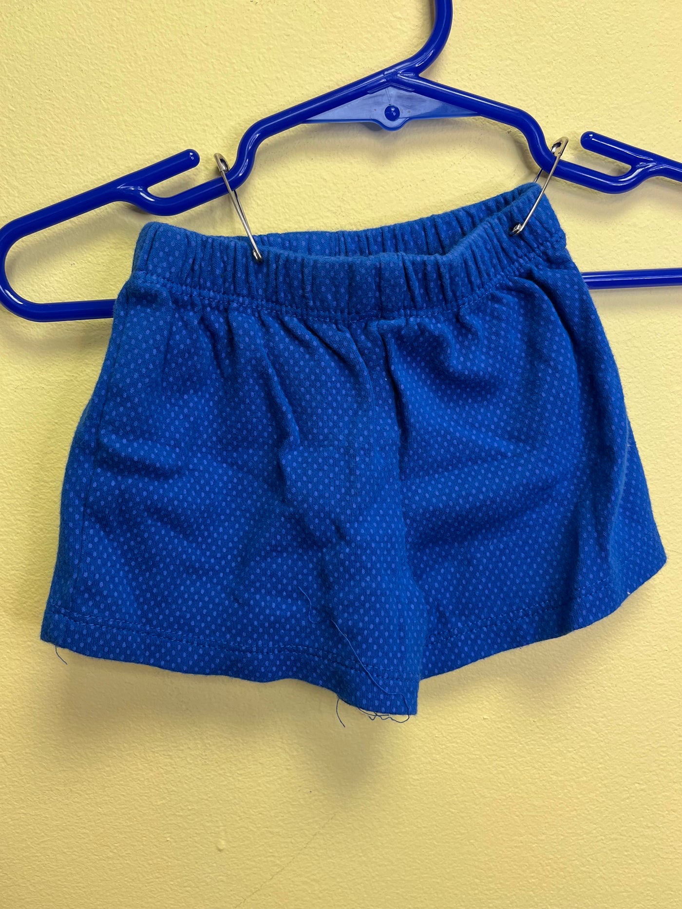 Girl 0-3 mo  Blue Pull On Shorts