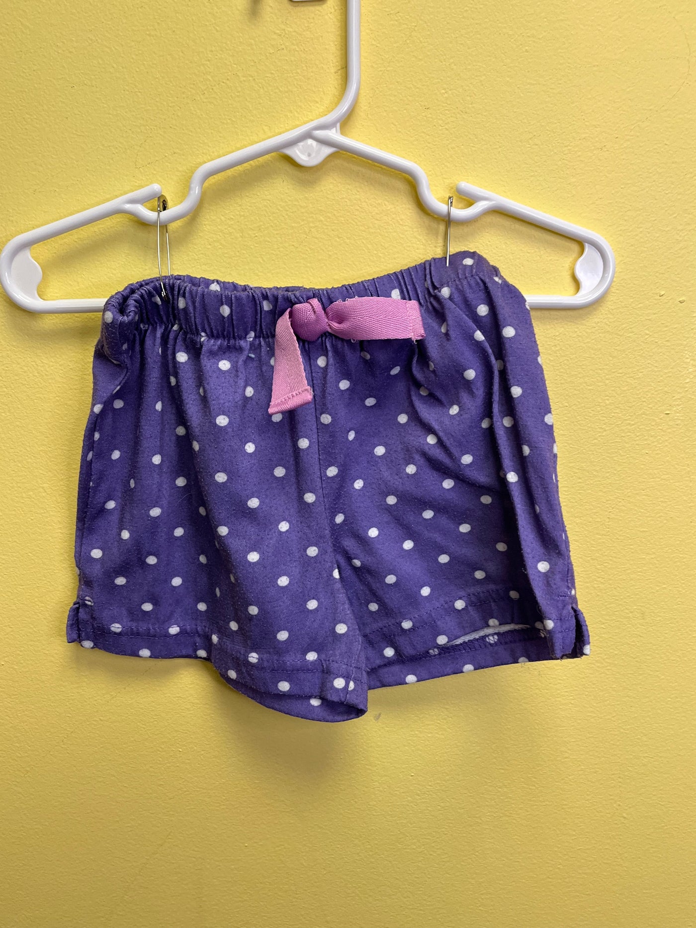 Girls 3T Purple Polka Dot Shorts