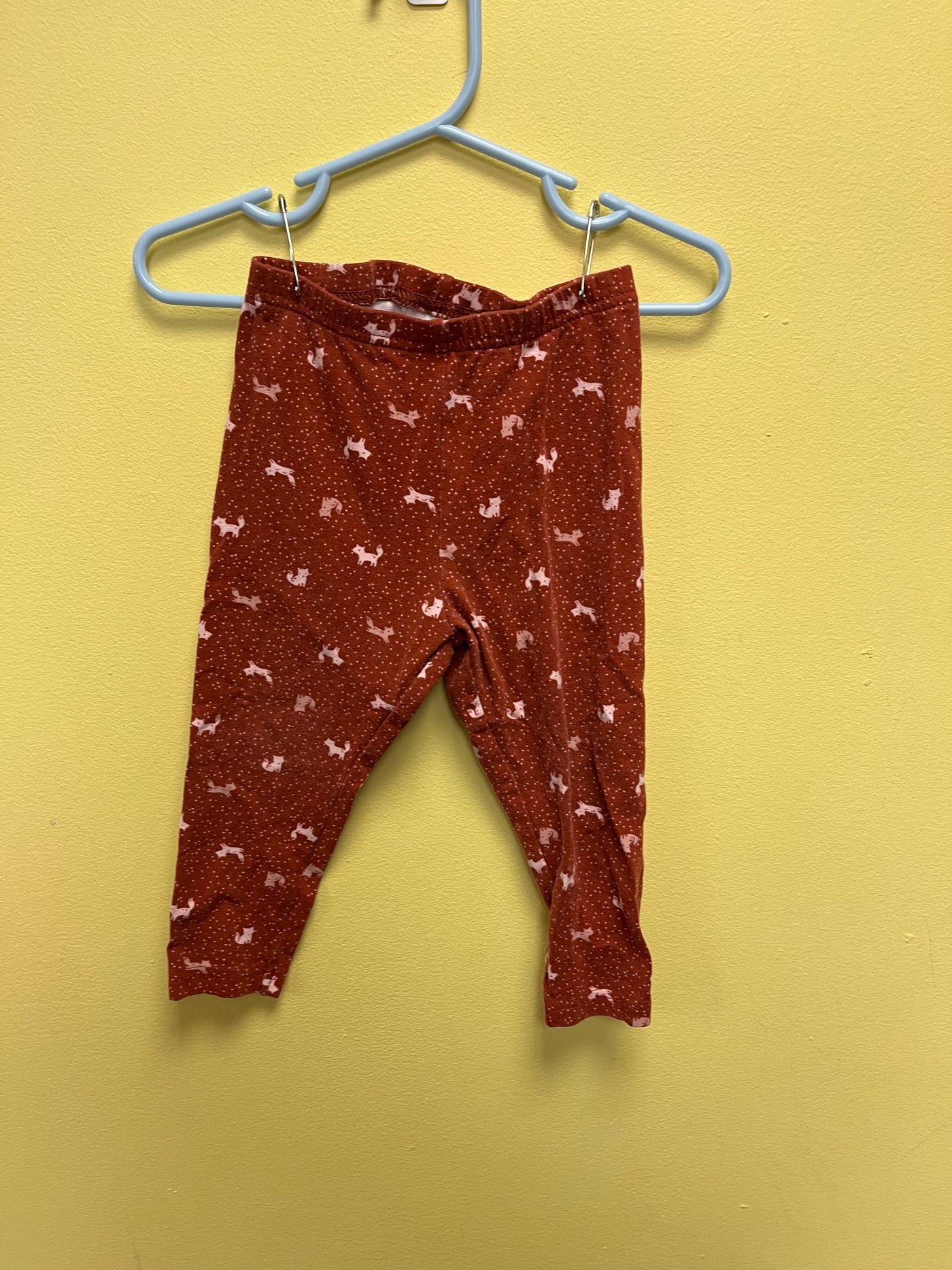 Girls 24 mo Pink Pull On Pants with Foxes