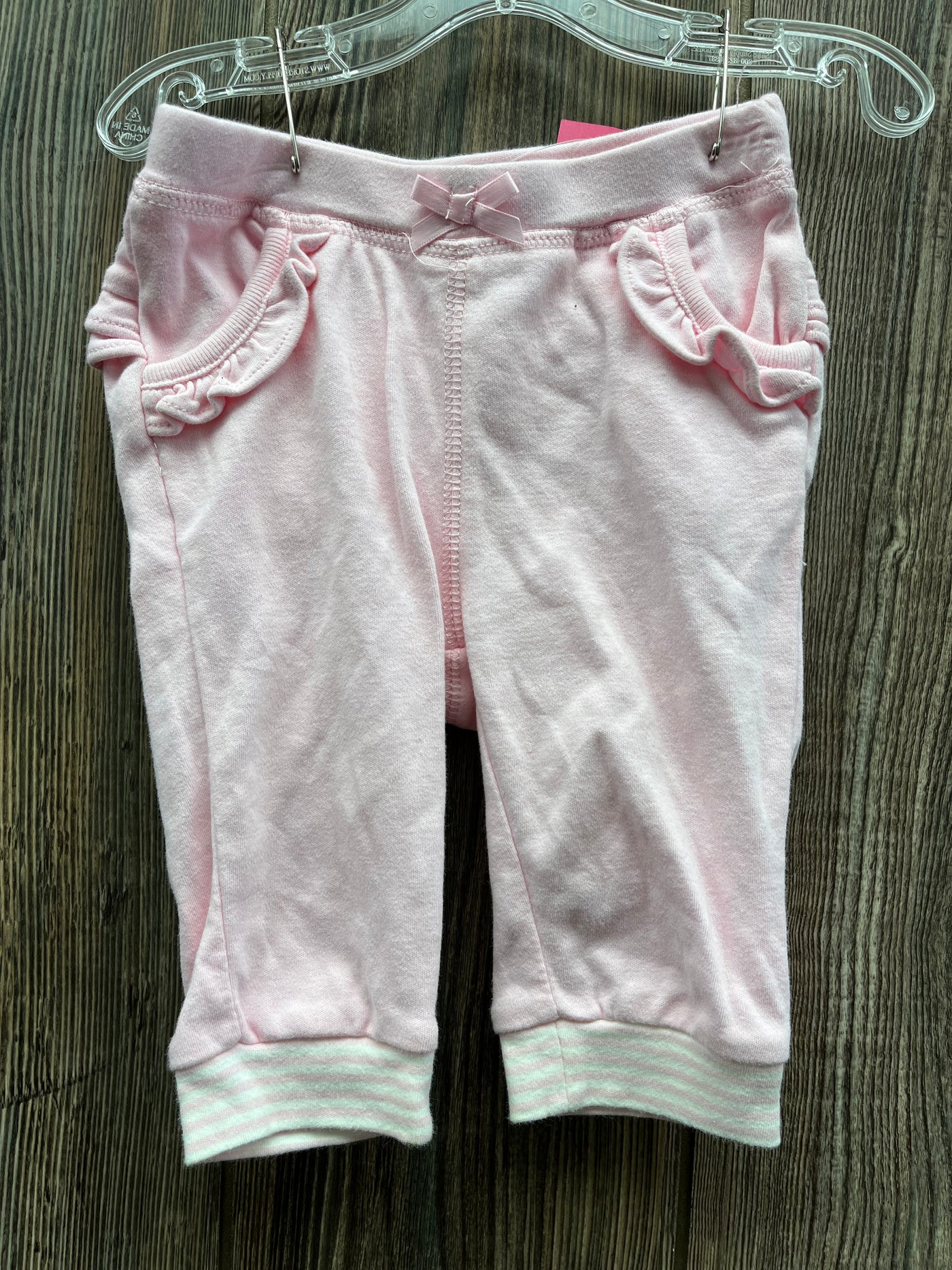 Girl 3-6 mo Light Pink Pants with Pockets