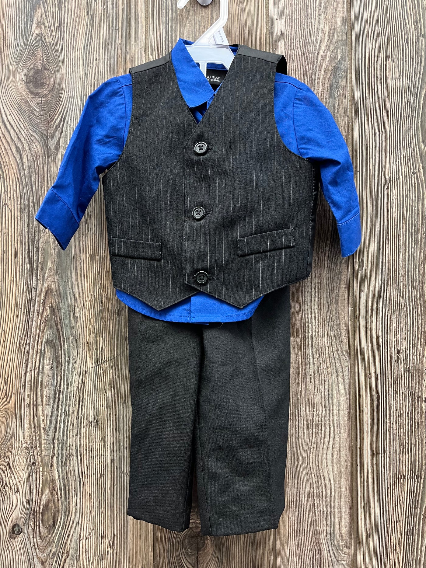 Boys 12 mo Black and Blue Suit