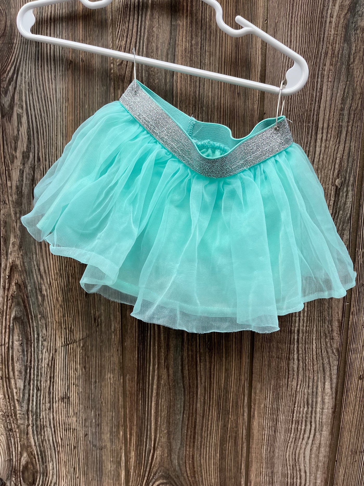 Girl 3-6 mo Green Tulle Skirt