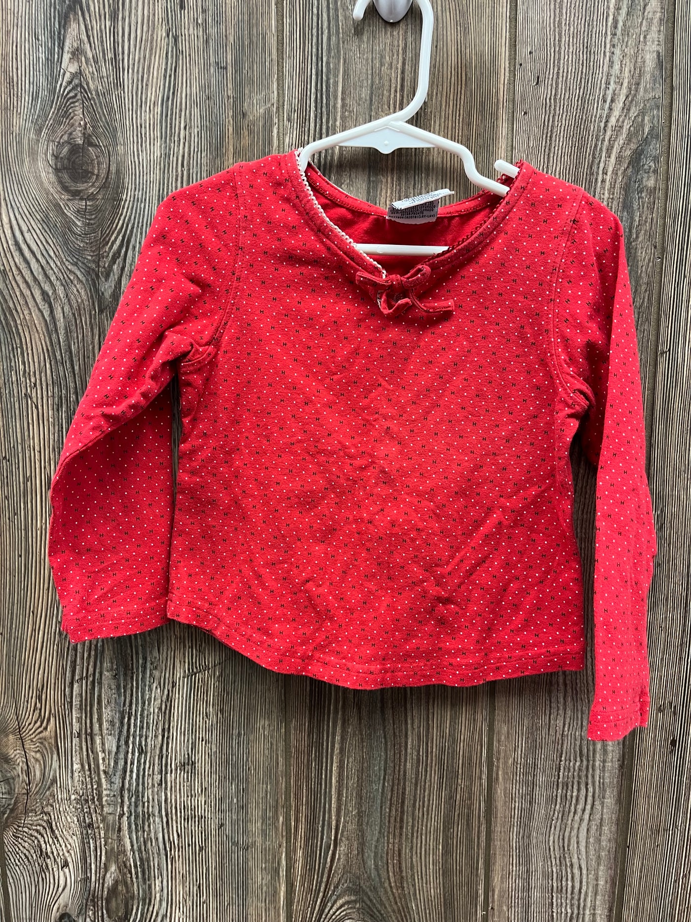 Girls 4T Red Tommy Hilfiger Long Sleeve Top