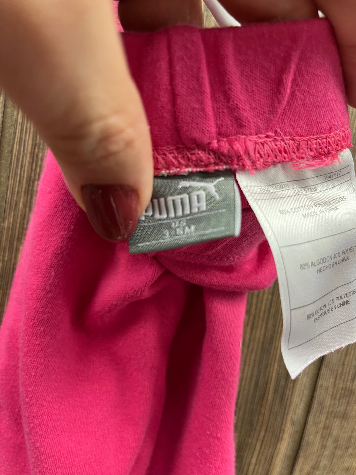 Girl 3-6 mo Pink Puma Sweatpants Pants