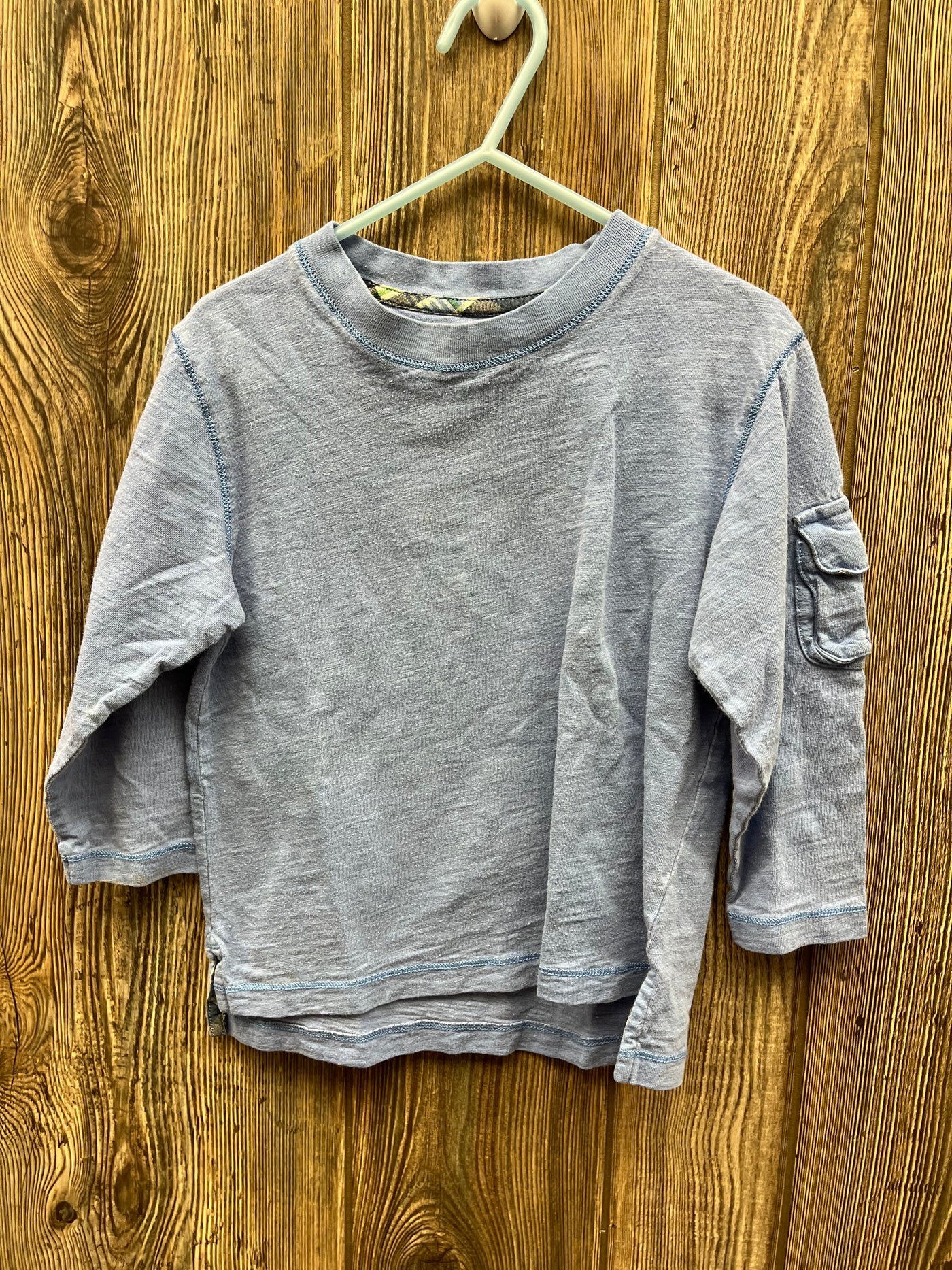 Boys 4 Blue Cargo Long Sleeve Top