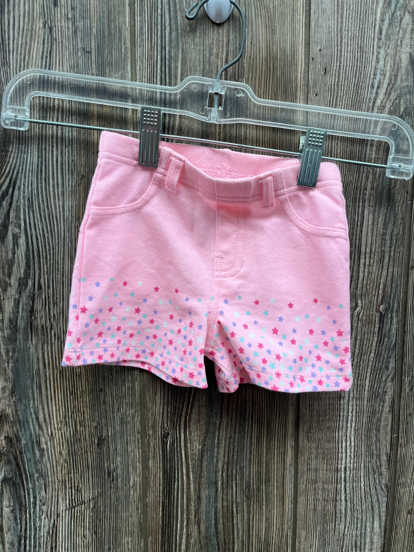 Girls 12 mo Pink Confetti Pull On Shorts