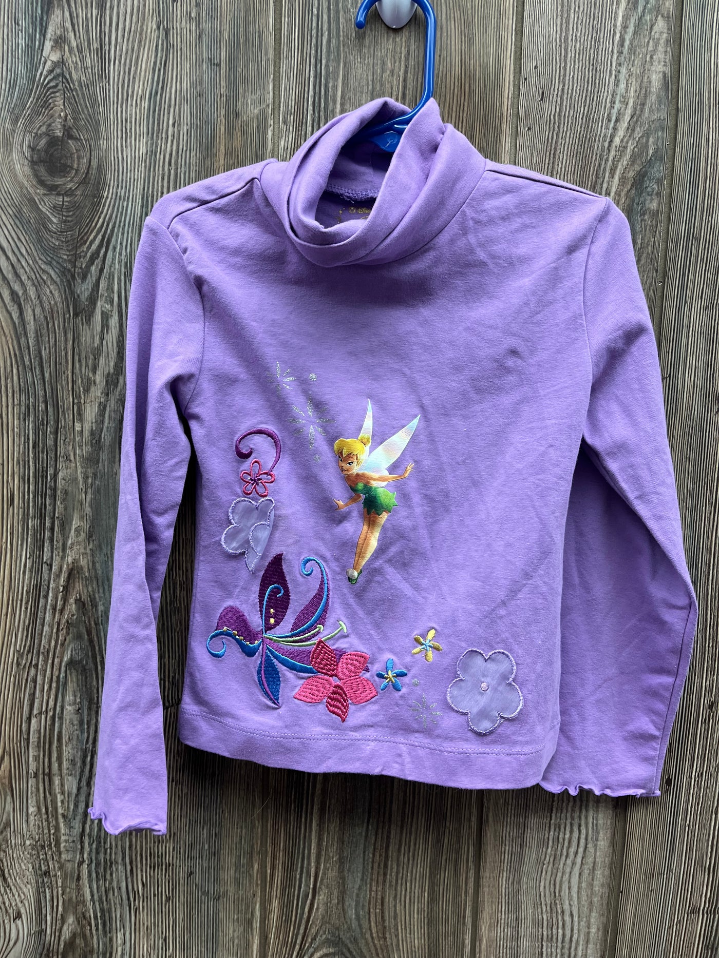 Girl XSmall Purple Long Sleeve Turtleneck Top Tinkerbell from Disney