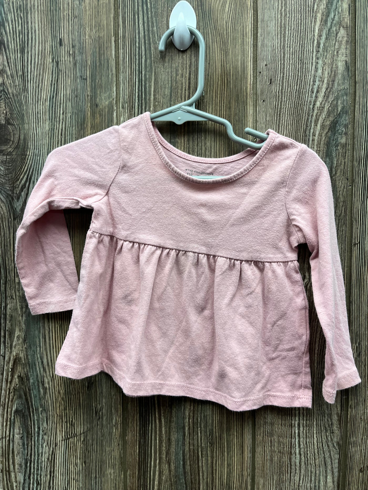 Girl 9-12 mo Light Pink Long Sleeve Shirt