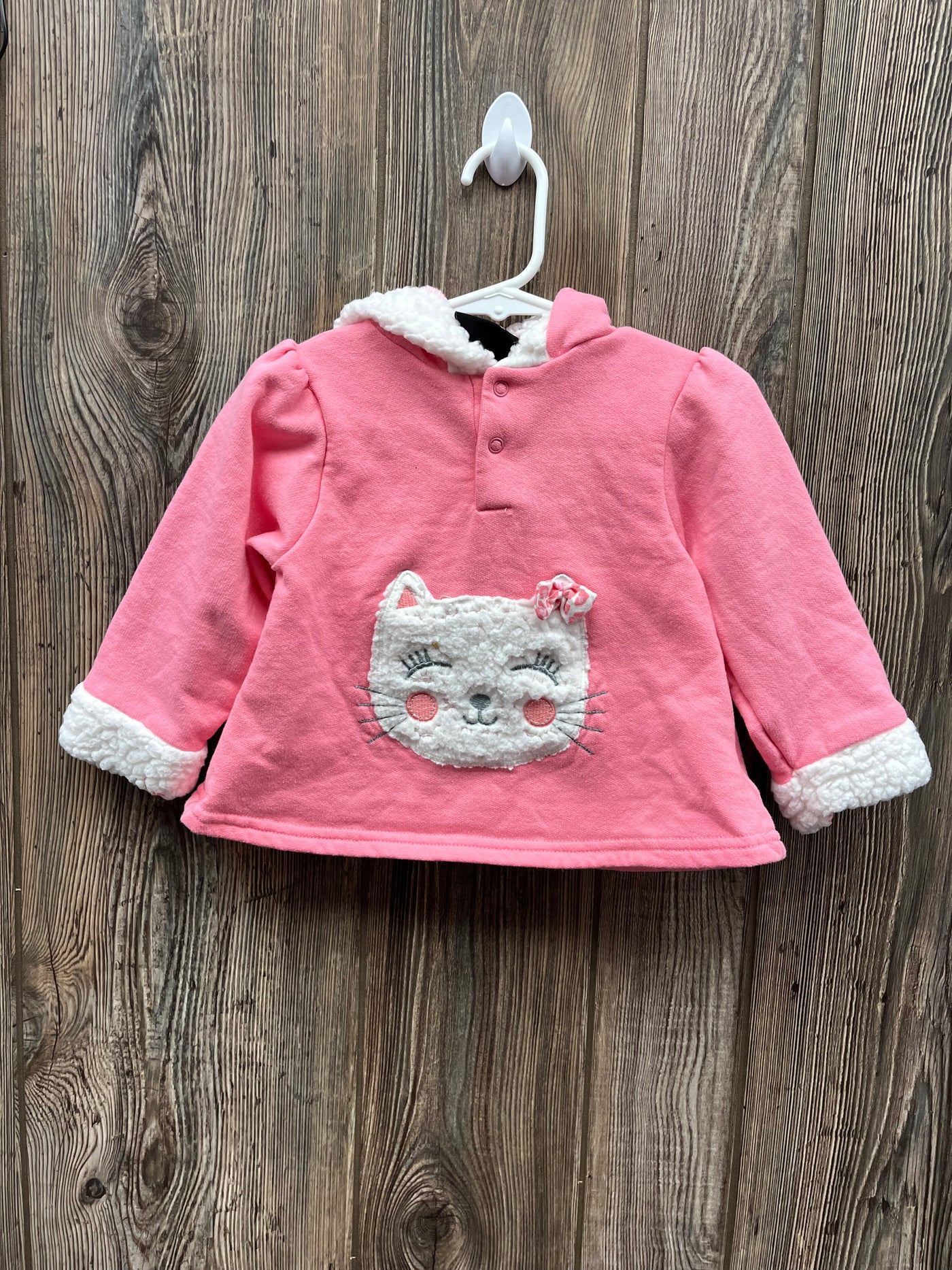 Girls 24 mo Pink Cat Hoodie