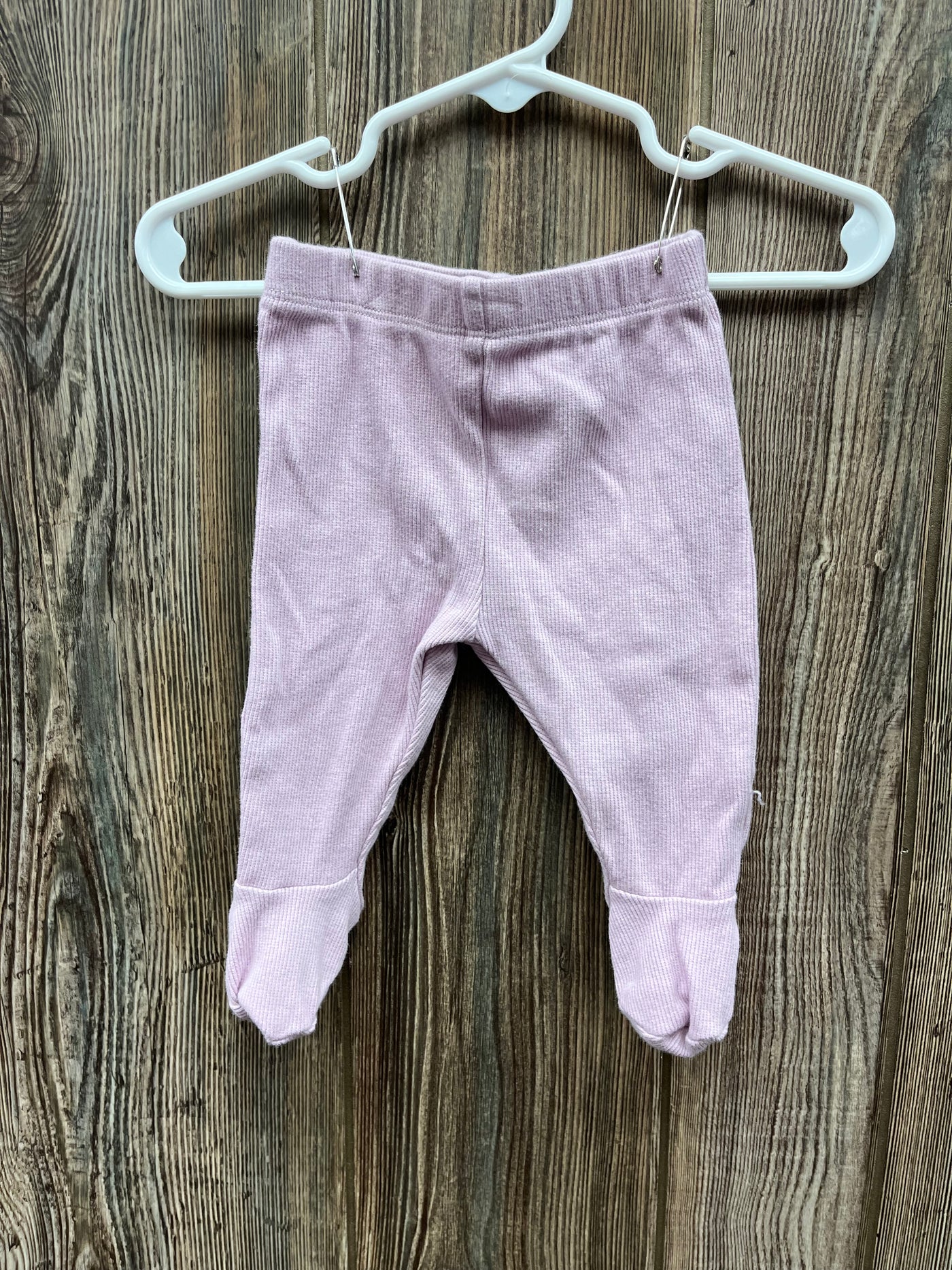 Girl 0-3 mo Purple Pull On Footed Pants