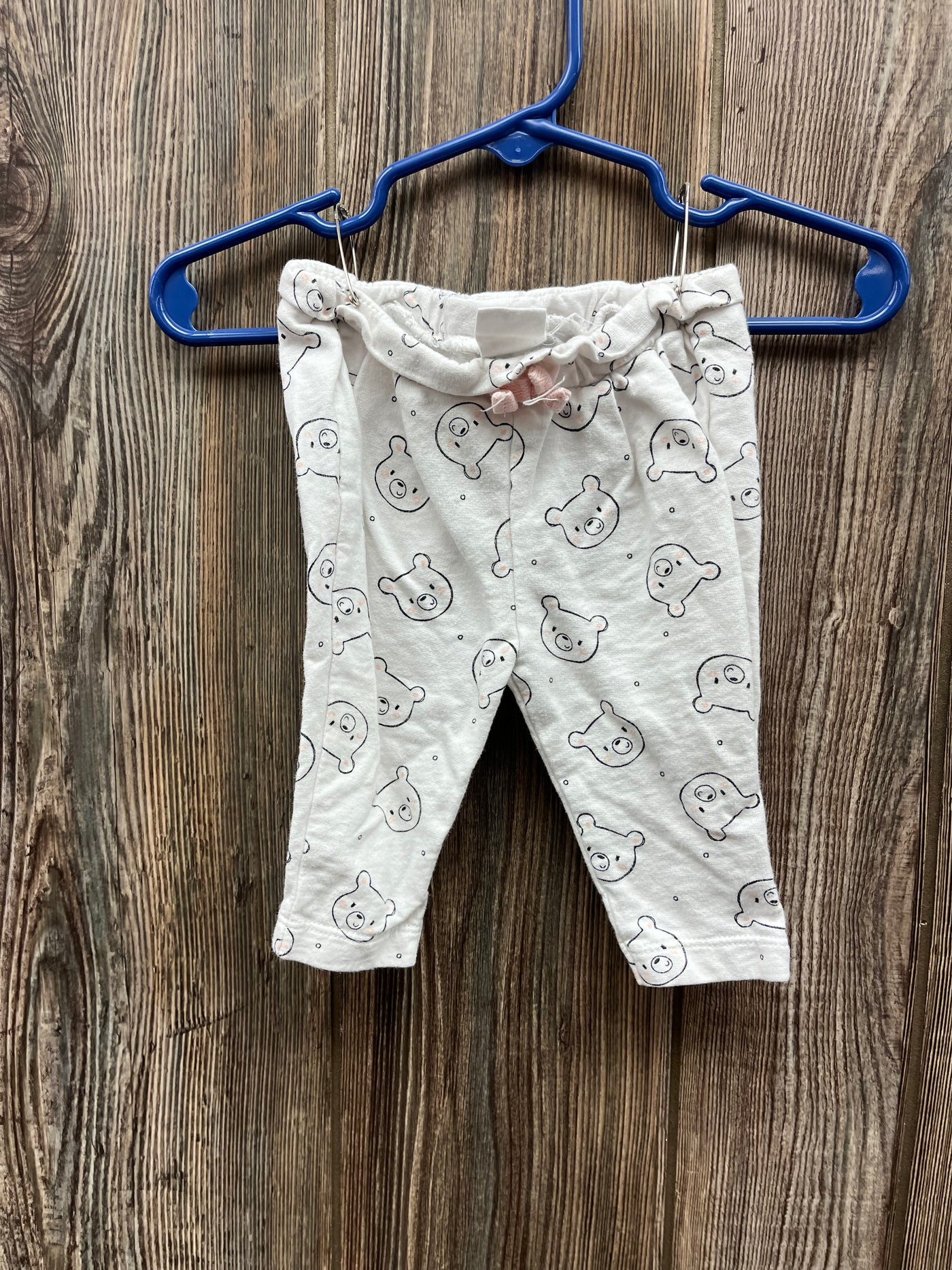 Boys 3 mo White Bear Pants