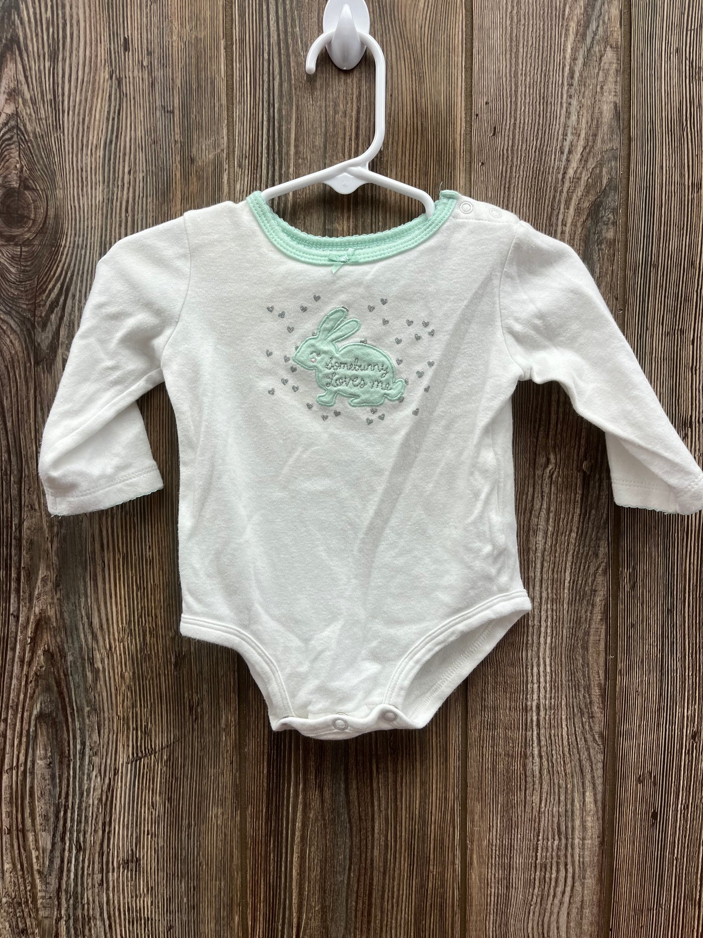 Girl 9 mo Some Bunny Loves Me Long Sleeve Onesie