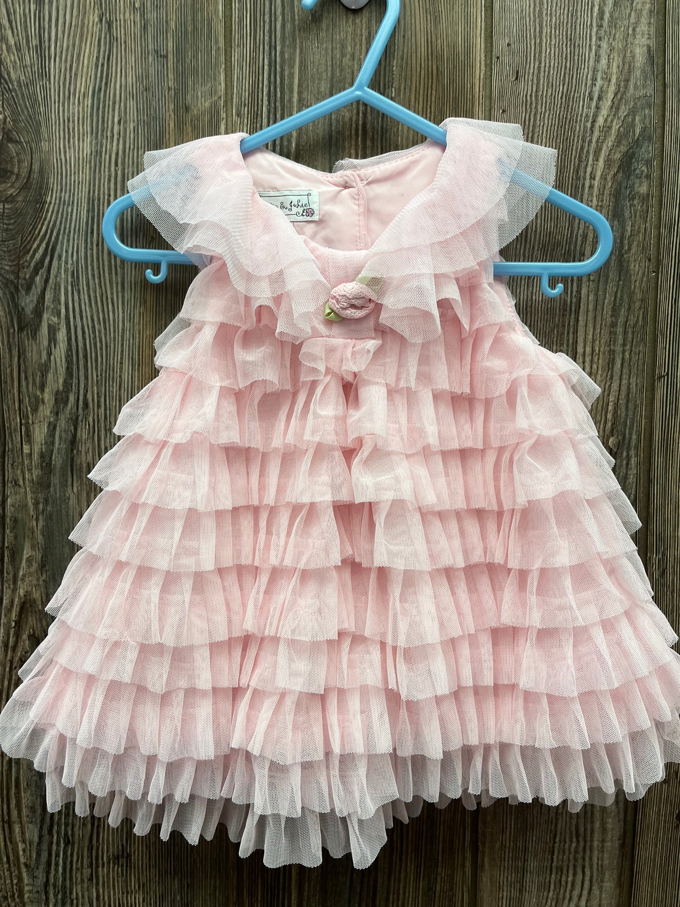 Girl 18 mo Pink Ruffle Dress