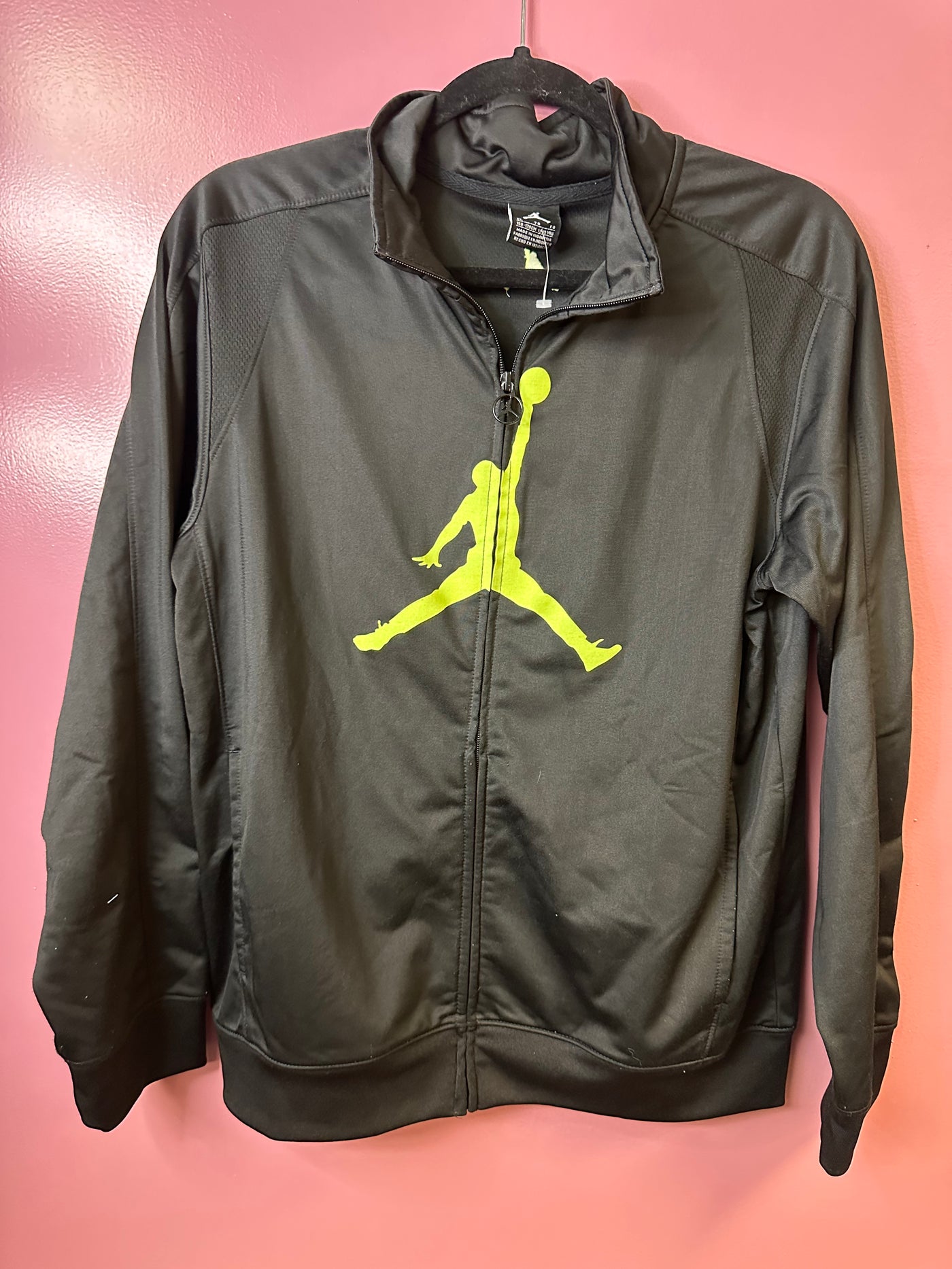 Boys Youth XLarge Black and Green Air Jordan Jacket