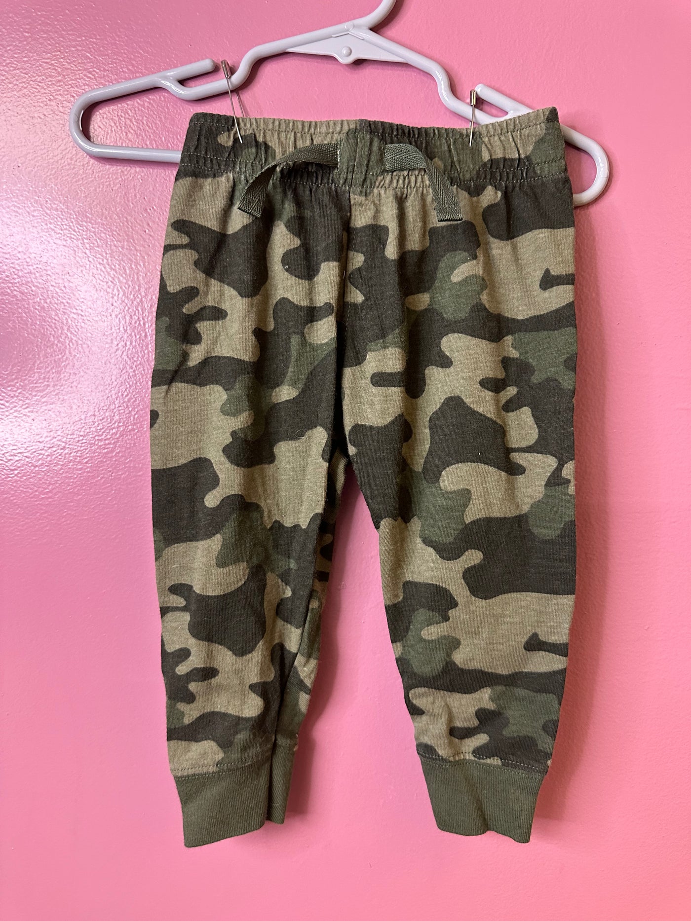 Boys 12 mo Green Camo Pull on Pants