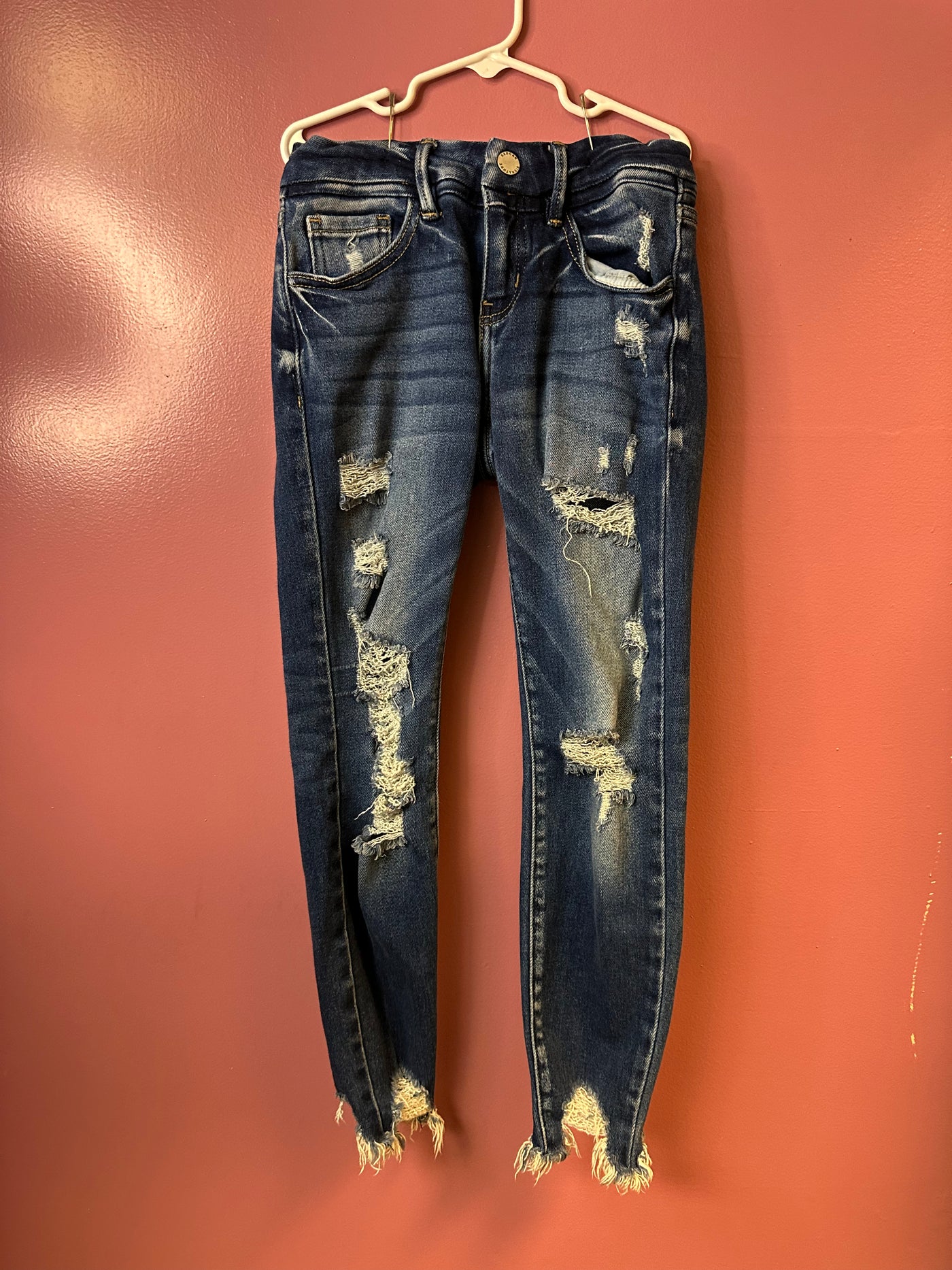 Girls 10 Kancan Jeans with Holes