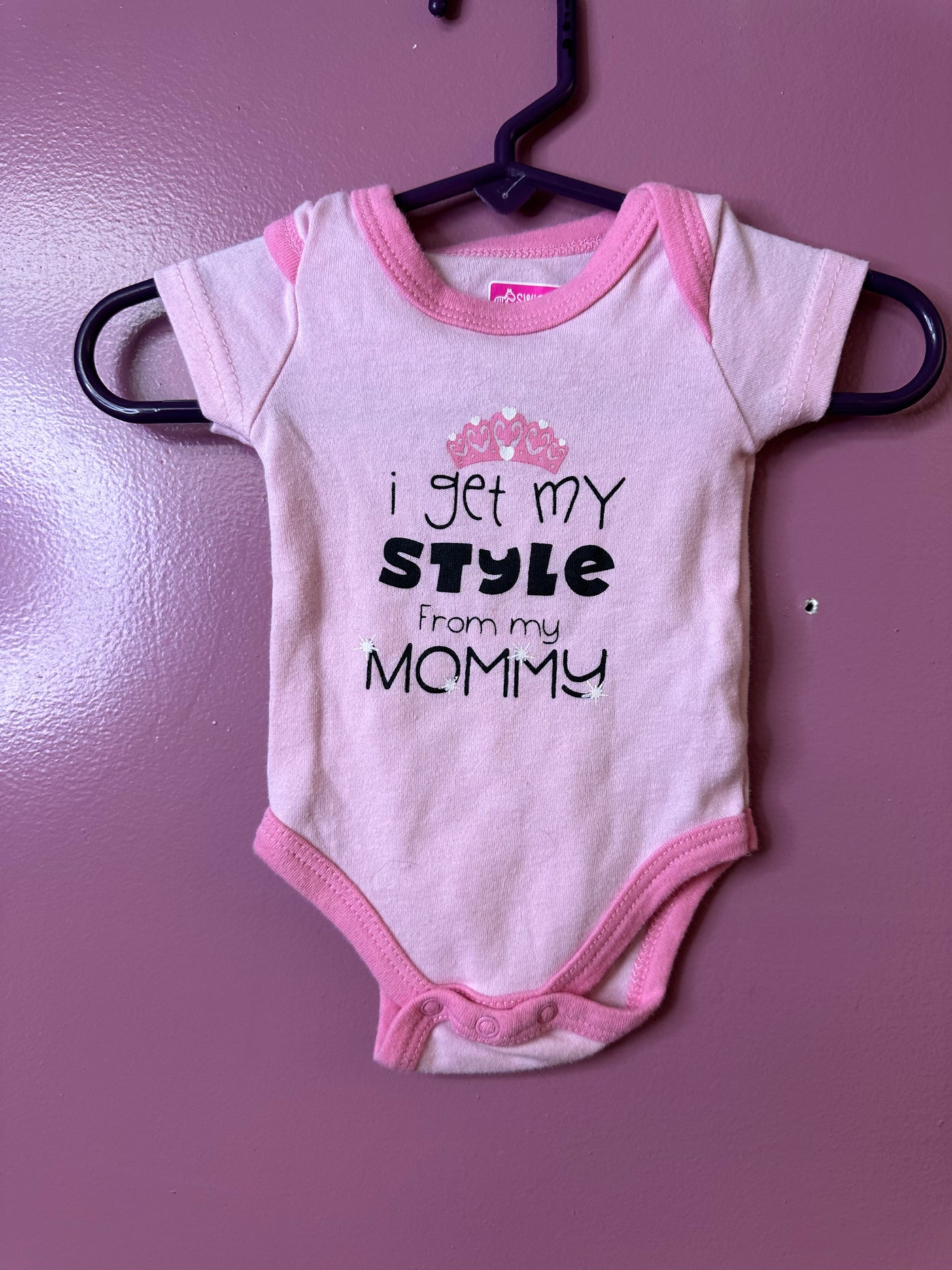 Girl 3-6 mo Mommy's Little Monster Onesie