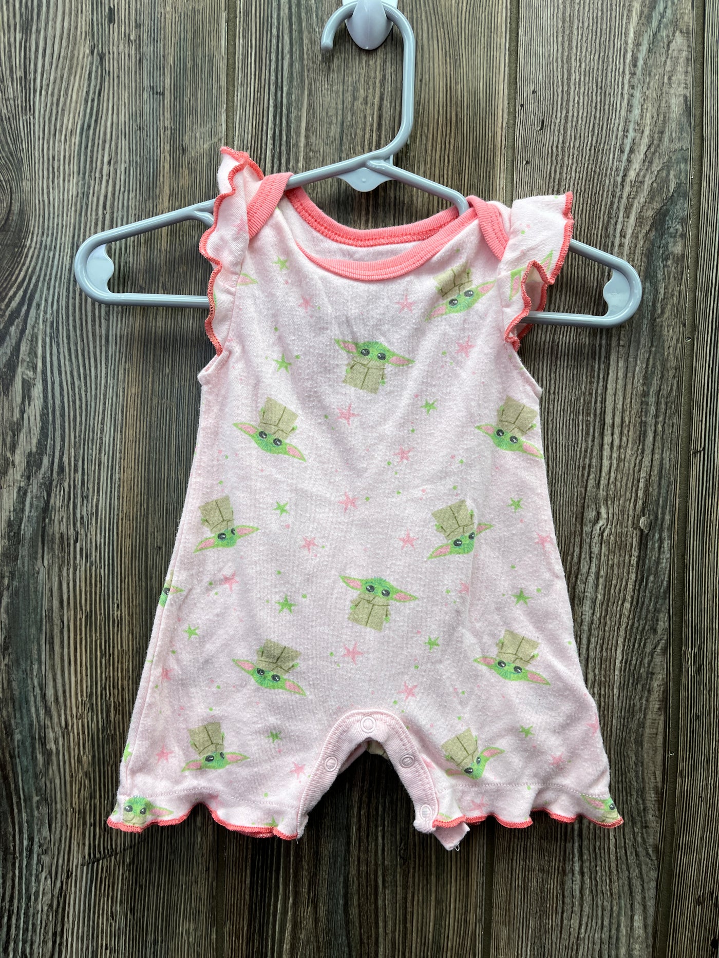 Girl 0-3 mo Pink Star Wars Romper