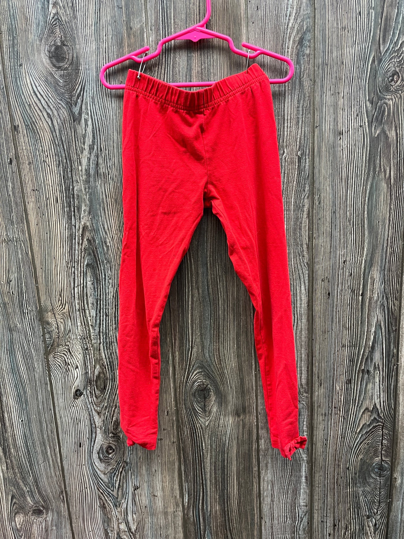 Girls 7 Red Leggings